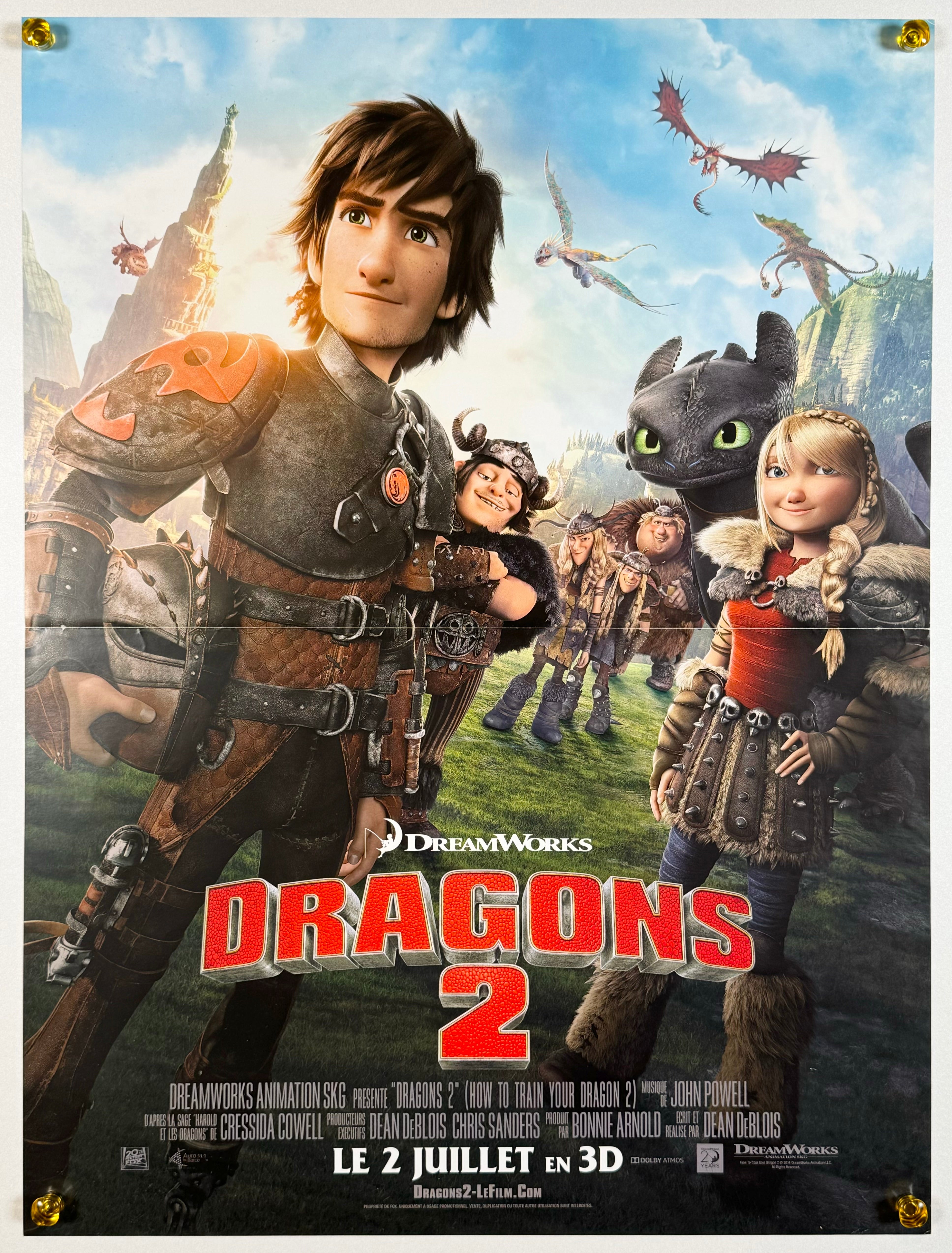 ヒックとドラゴン2』 海外アニメ フランス - 海外版映画ポスター専門店