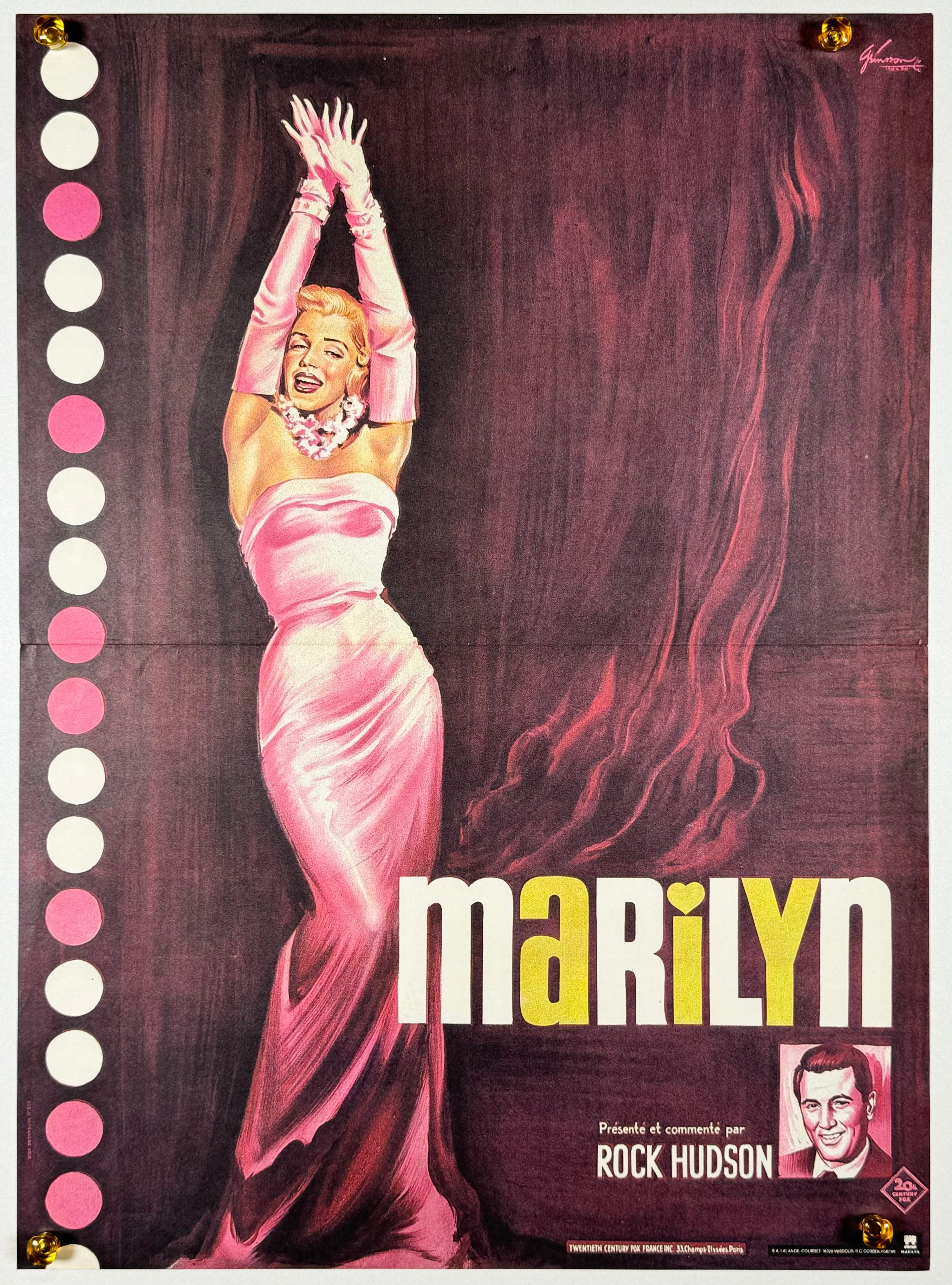 マリリン・モンローの世界』 洋画 フランス - 海外版映画ポスター専門