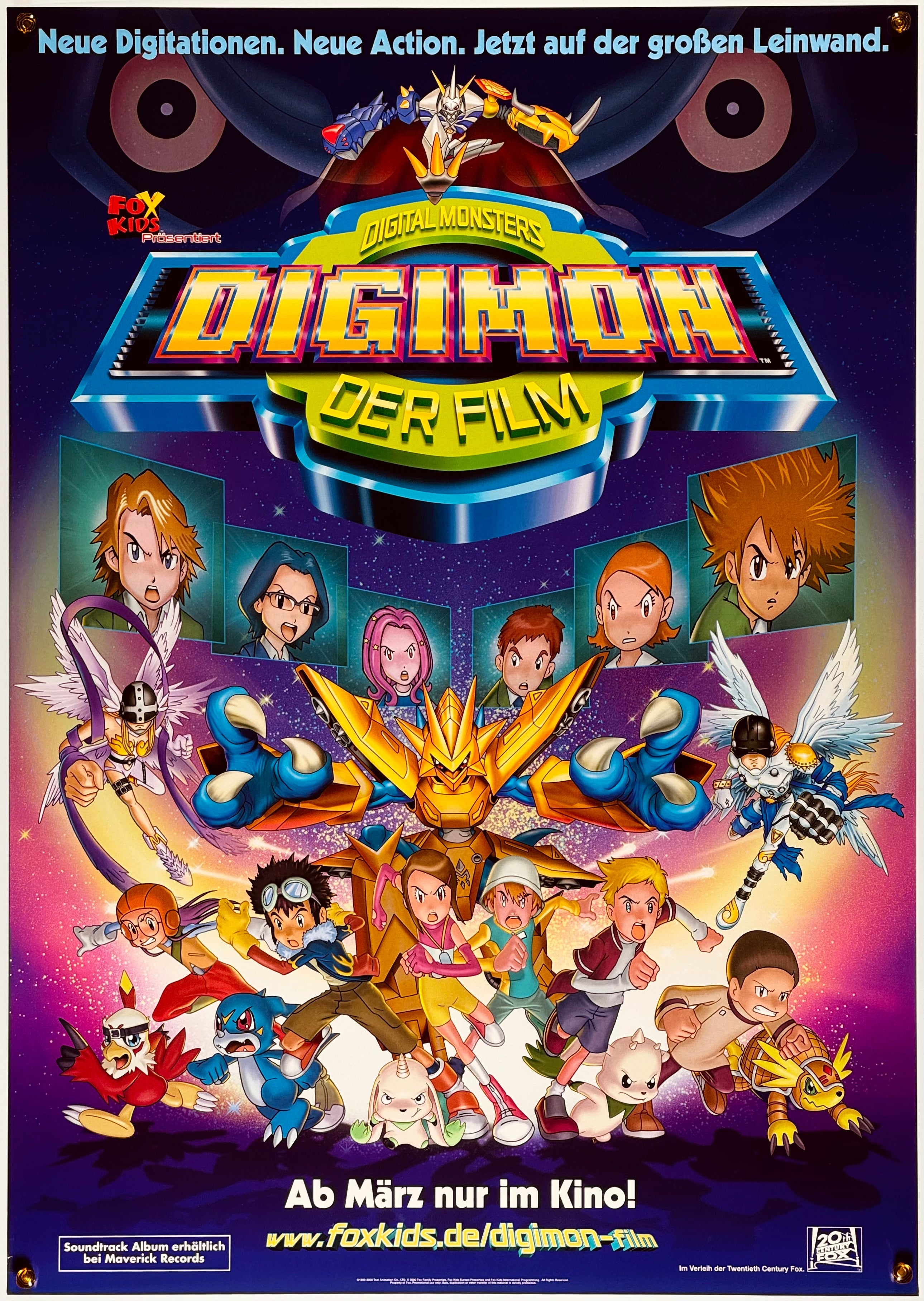 デジモン: ザ・ムービー』 国内アニメ ドイツ - 海外版映画ポスター