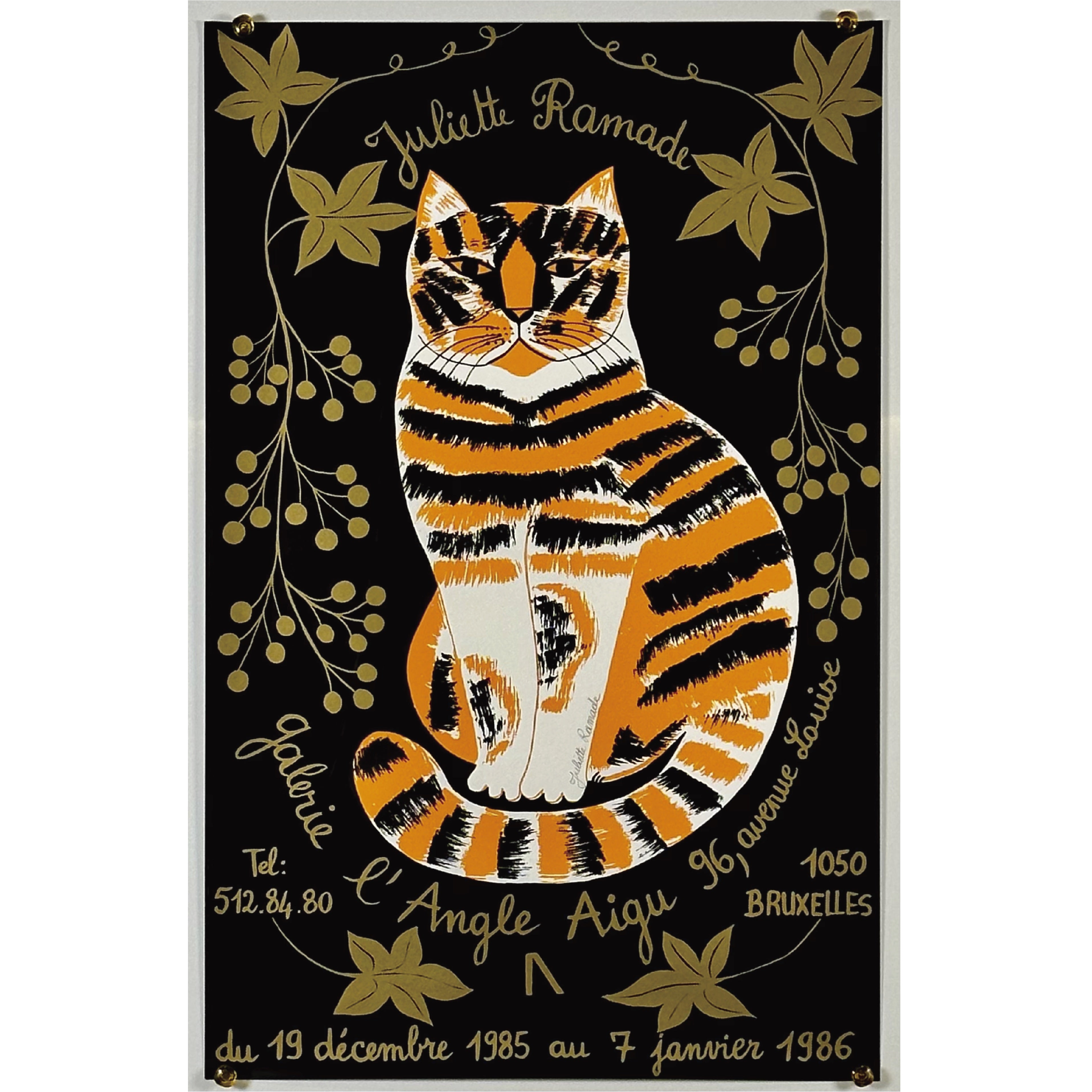 Juliette Ramade 展覧会ポスター』 広告・ラベル フランス、ベルギー