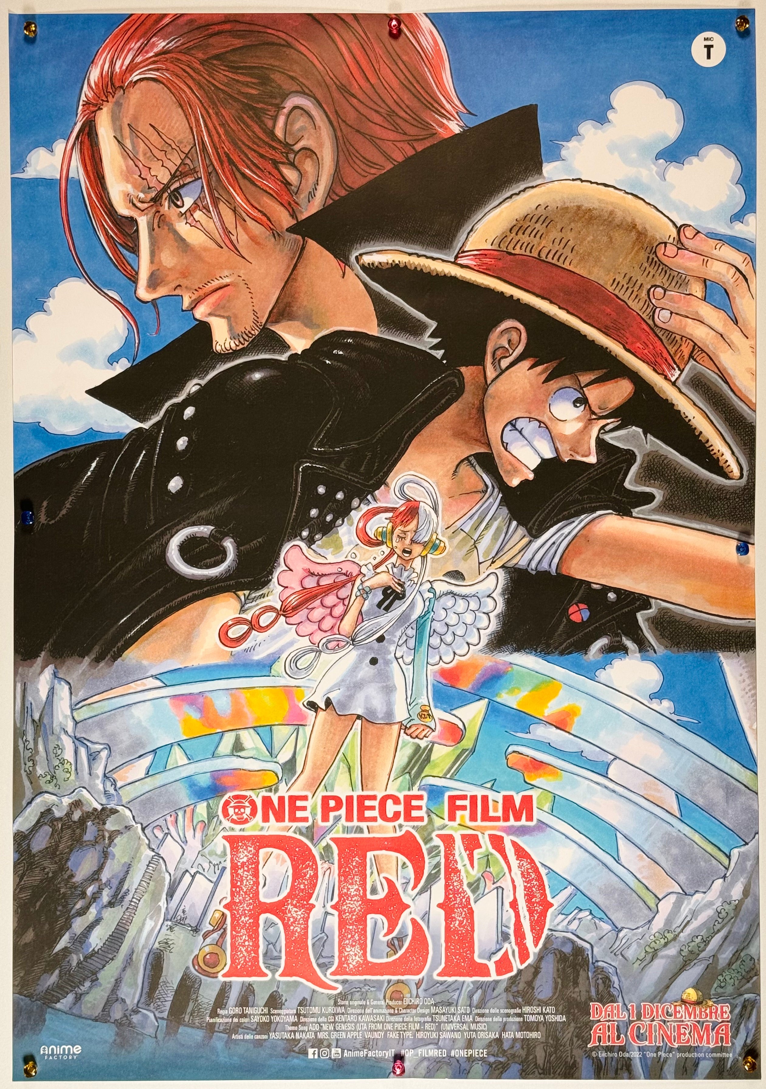 ONE PIECE FILM RED』 国内アニメ イタリア - 海外版映画ポスター専門