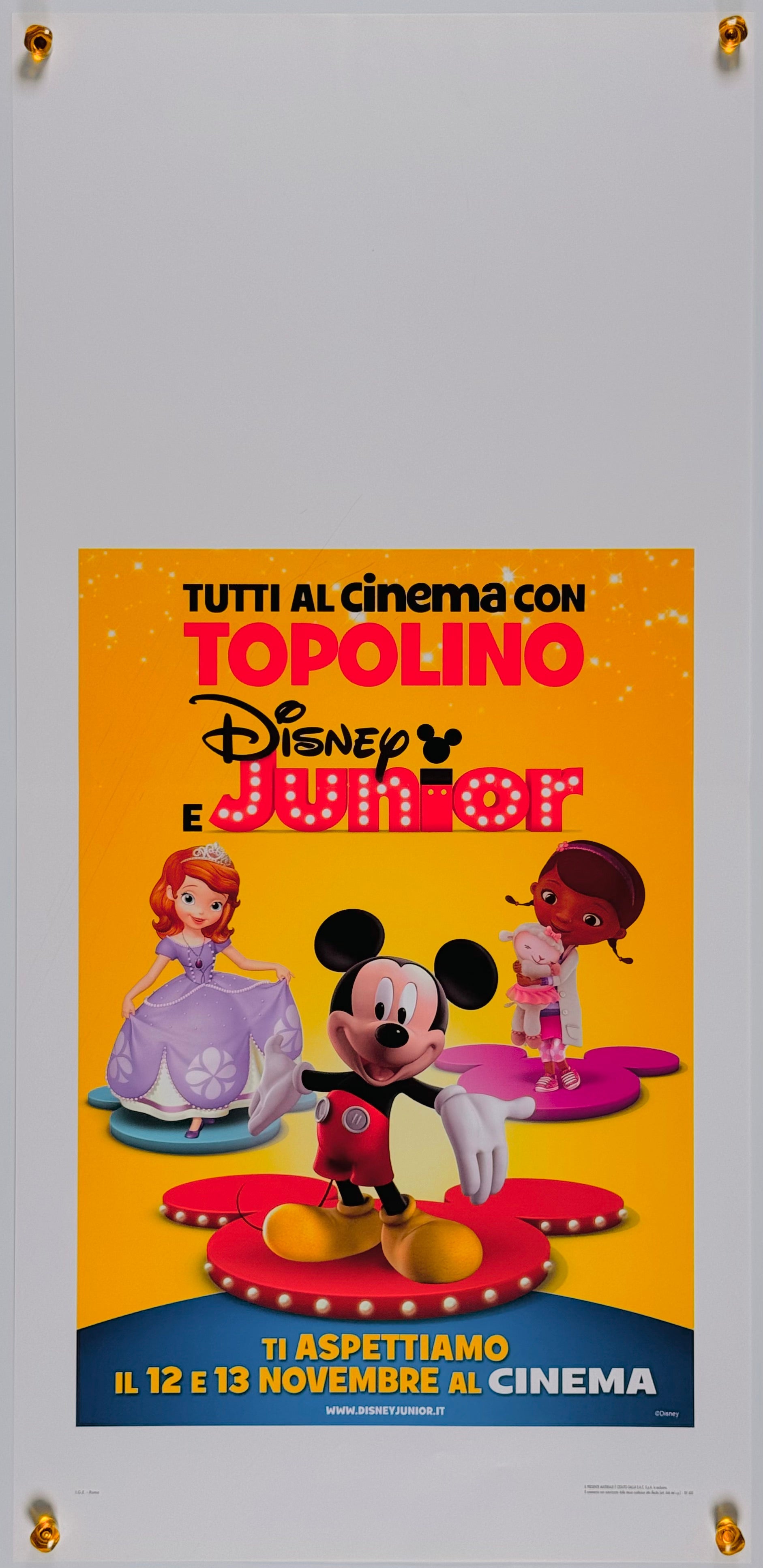 ディズニー Tutti al cinema con Topolino e Disney junior 2016年