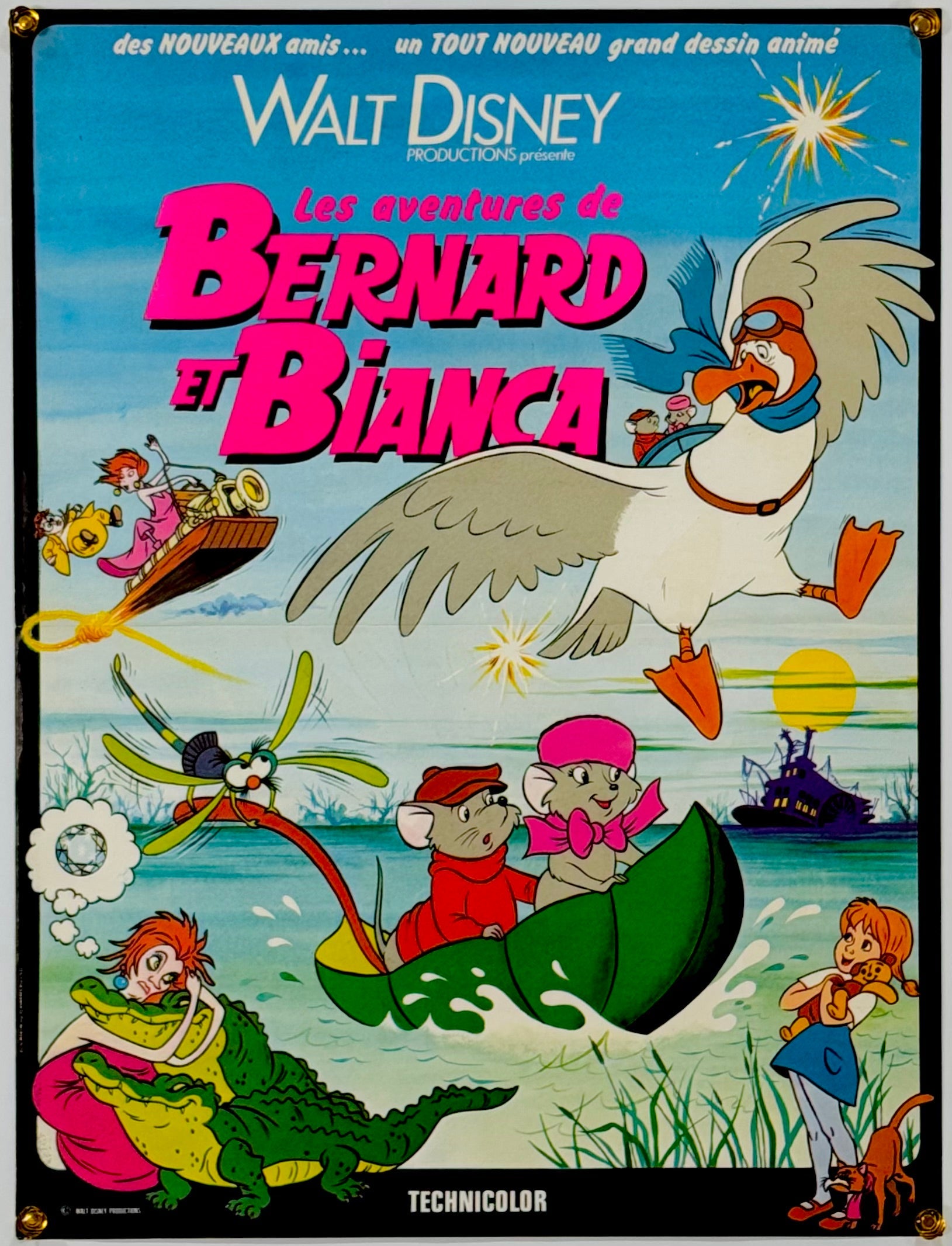 ビアンカの大冒険』 海外アニメ フランス - 海外版映画ポスター専門店