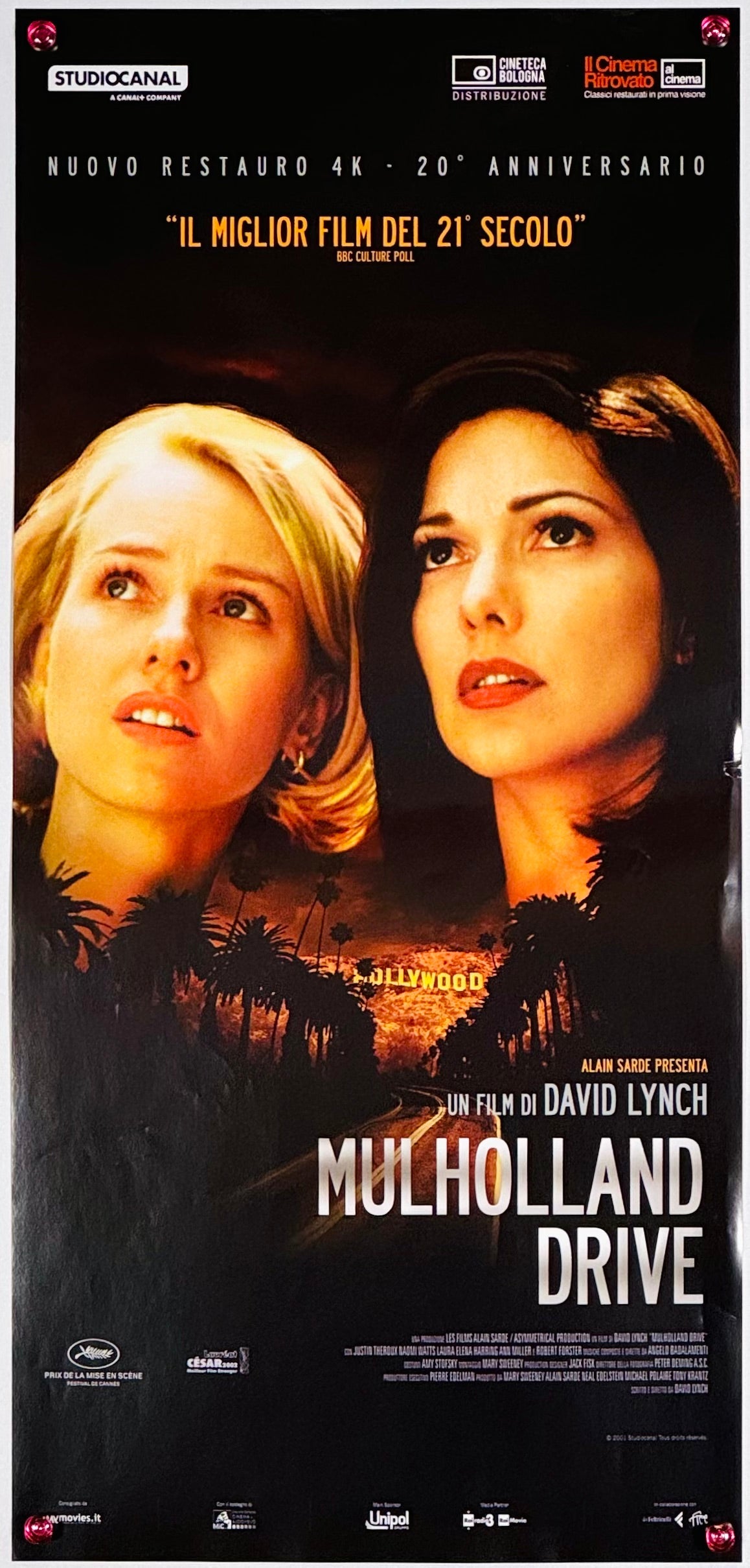Mulholland Drive マルホランド・ドライブ　ポスター Amazon.co.jp: 【フレーム付-黒-】 映画ポスター マルホランドドライブ
