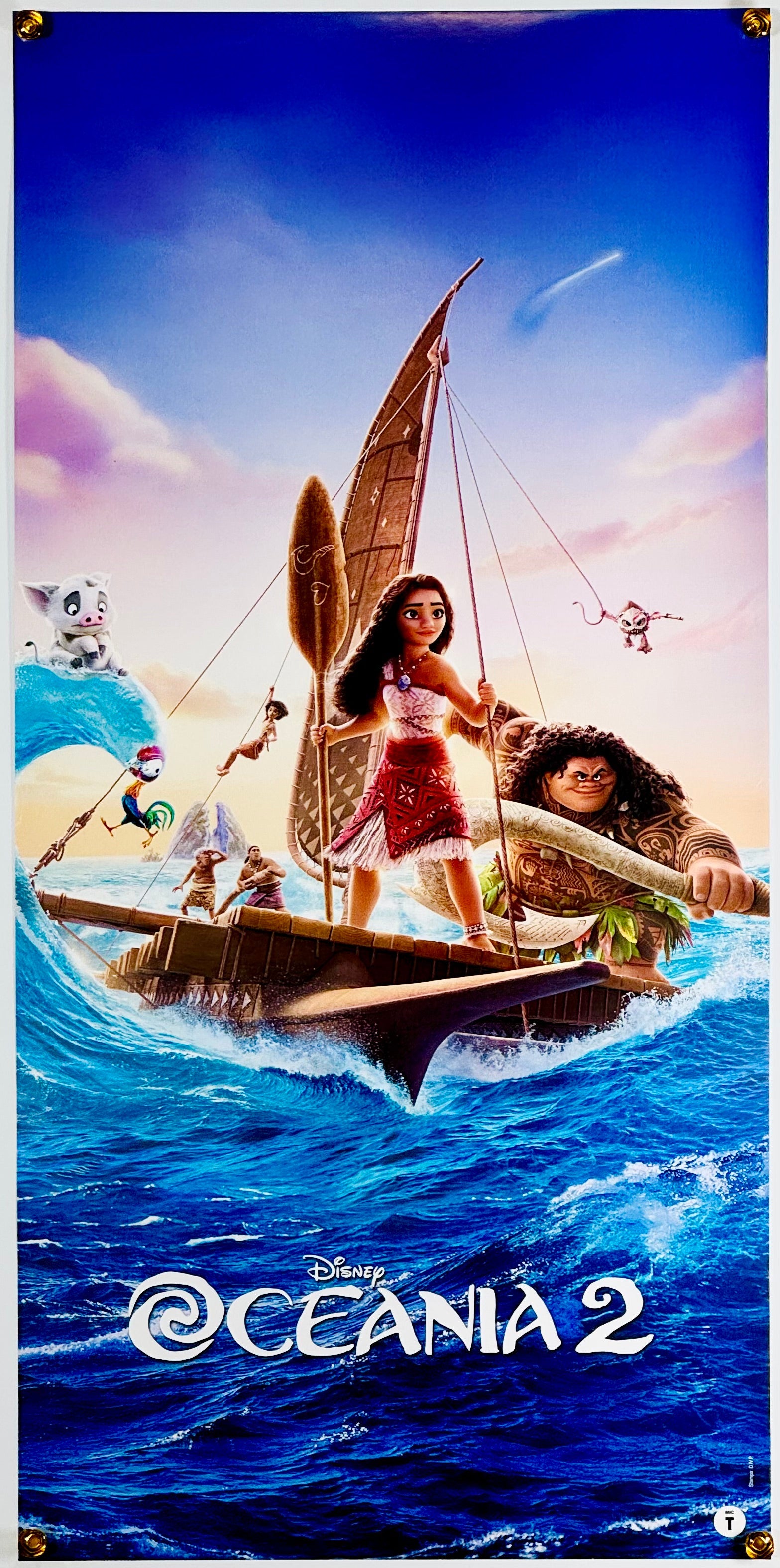 モアナと伝説の海2 サイン入りポスター！ モアナと伝説の海 2』 海外アニメ イタリア - 海外版映画ポスター専門