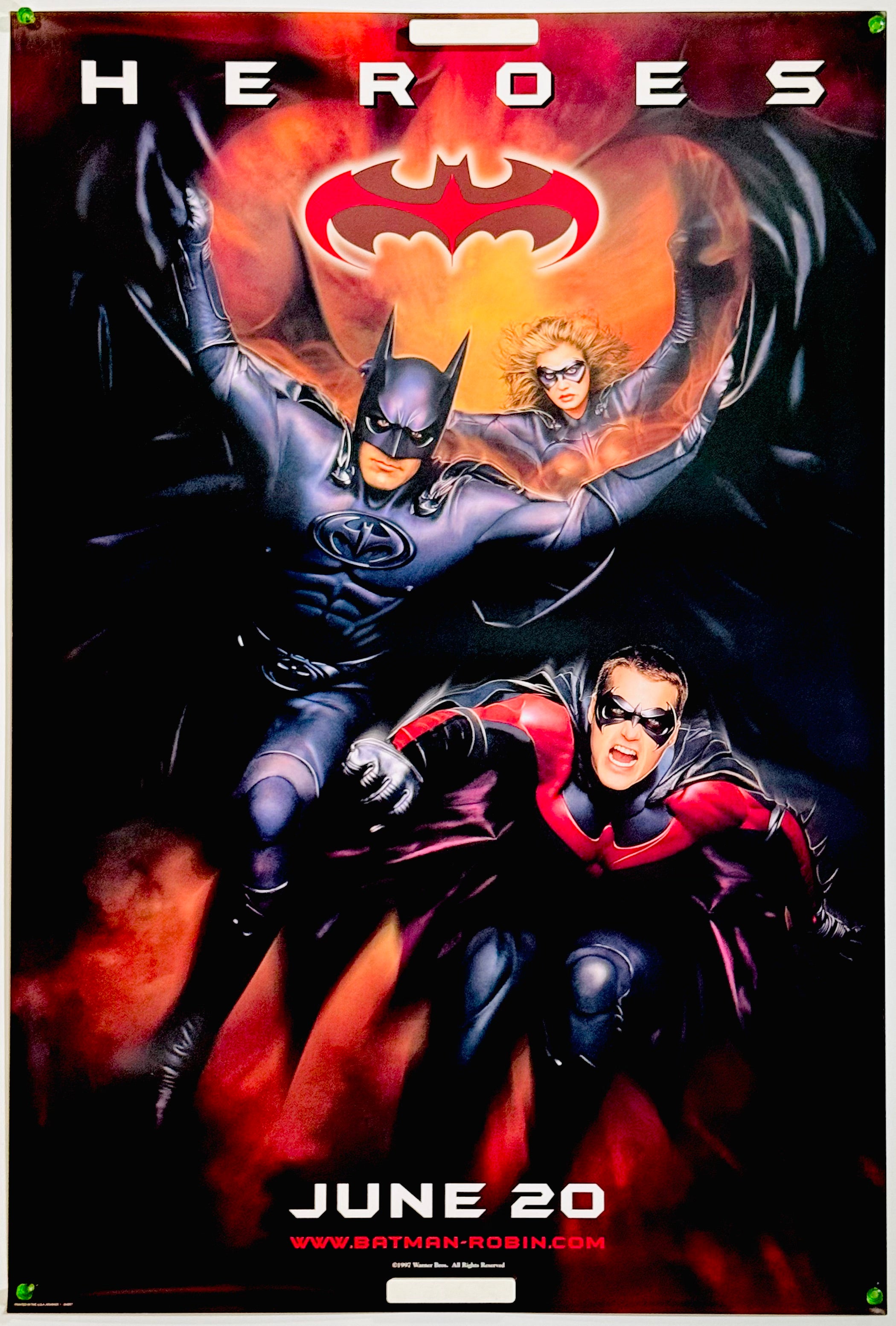 バットマン&ロビン　Mr.フリーズの逆襲　USオリジナル映画ポスター バットマン & ロビン Mr.フリーズの逆襲』 洋画 アメリカ - 海外