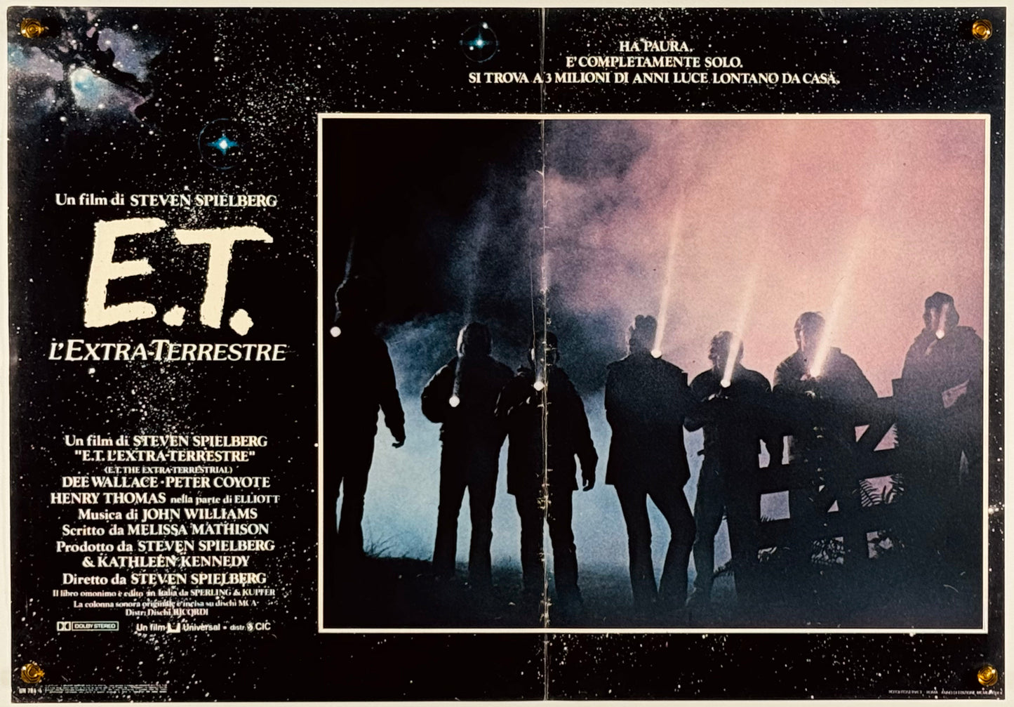 『E.T.』 映画 ポスター イタリア オリジナル [1022]