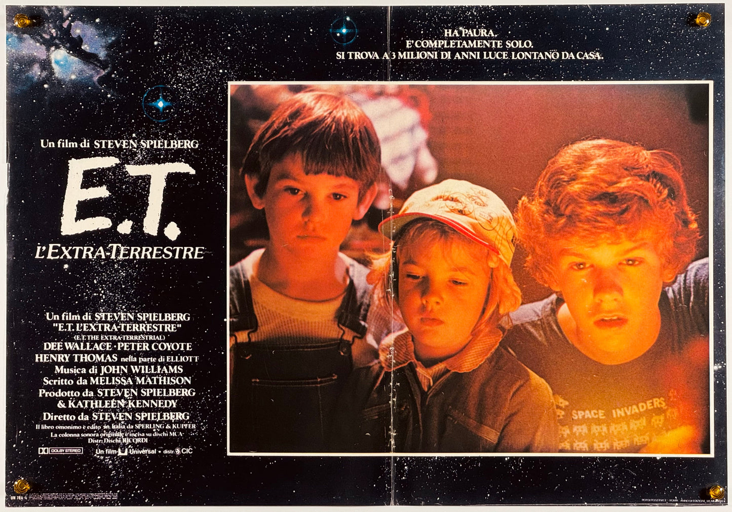 『E.T.』 映画 ポスター イタリア オリジナル [1023]
