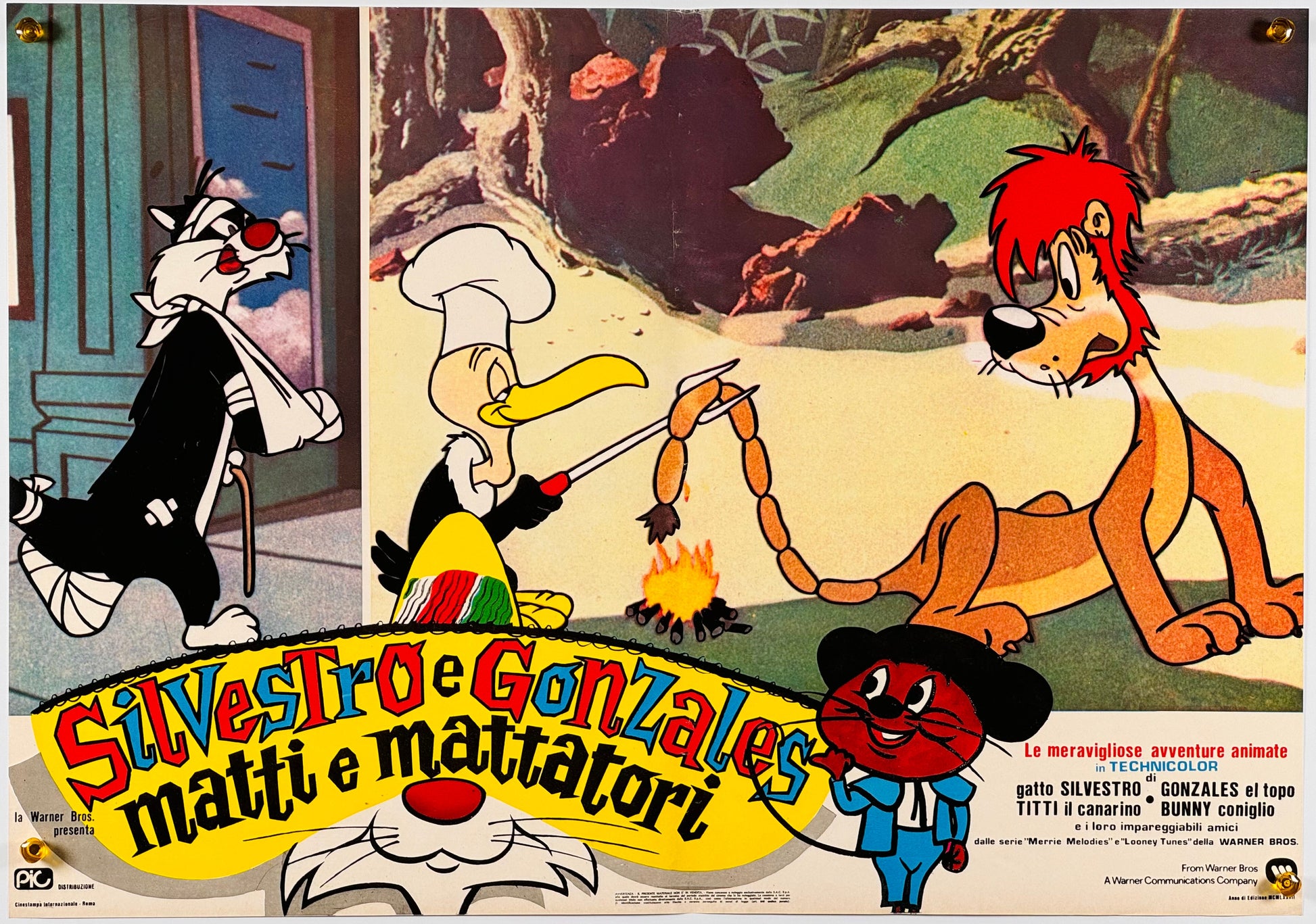『ルーニー・テューンズ Silvestro e Gonzales matti e mattatori』 映画 ポスター イタリア オリジナル [1051]