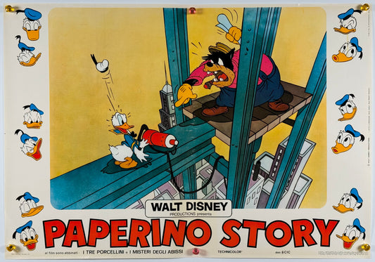 『ウォルト・ディズニー Donald Duck Story』 映画 ポスター イタリア オリジナル [1109]