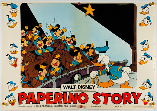 『ウォルト・ディズニー Donald Duck Story』 映画 ポスター イタリア オリジナル [1111]