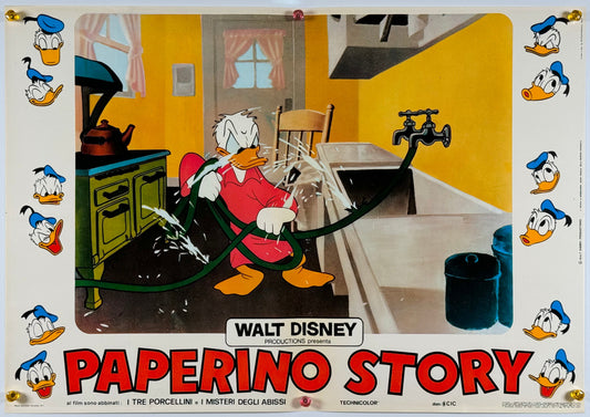 『ウォルト・ディズニー Donald Duck Story』 映画 ポスター イタリア オリジナル [1112]