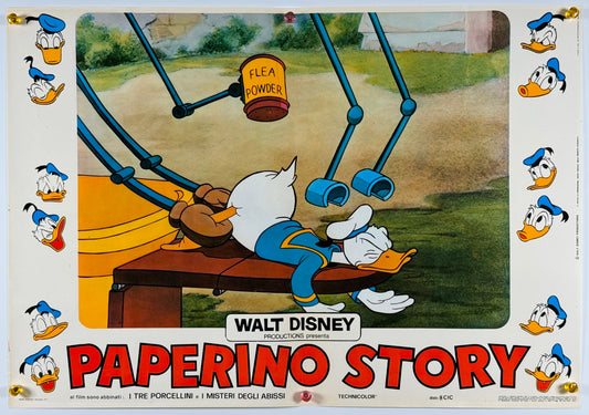 『ウォルト・ディズニー Donald Duck Story』 映画 ポスター イタリア オリジナル [1114]
