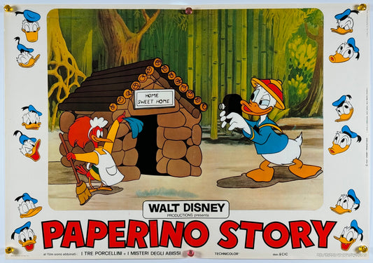 『ウォルト・ディズニー Donald Duck Story』 映画 ポスター イタリア オリジナル [1116]
