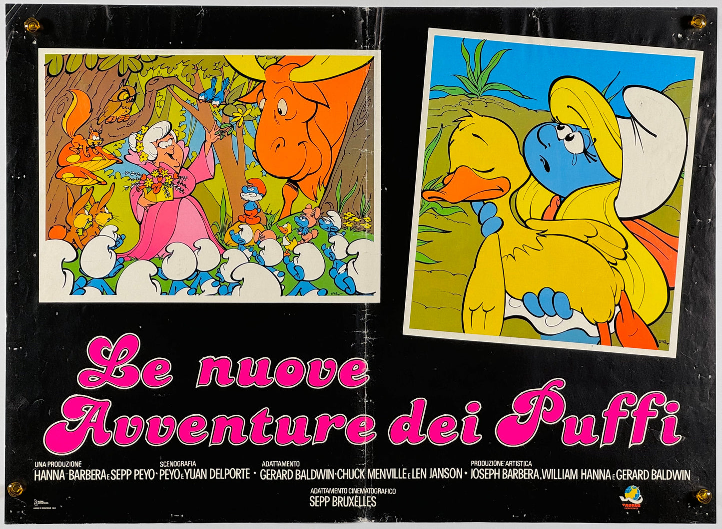 『スマーフ Le nuove avventure dei Puffi』 映画 ポスター イタリア オリジナル [1122]