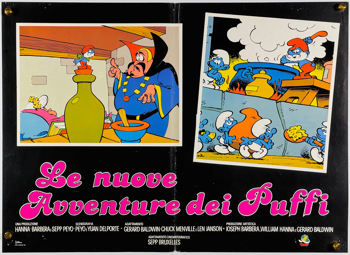 『スマーフ Le nuove avventure dei Puffi』 映画 ポスター イタリア オリジナル [1124]