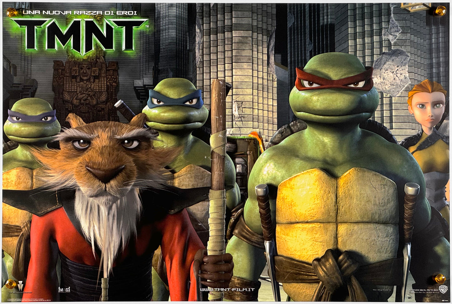 『ミュータント・タートルズ -TMNT-』 映画 ポスター イタリア オリジナル [1185]