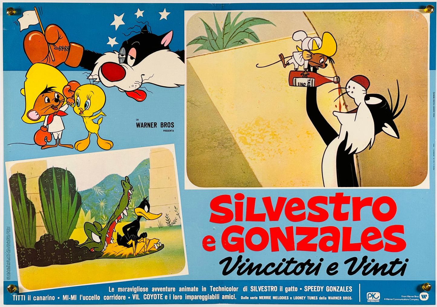 『ルーニー・テューンズ Silvestro e Gonzales vincitori e vinti』 映画 ポスター イタリア オリジナル [1273]