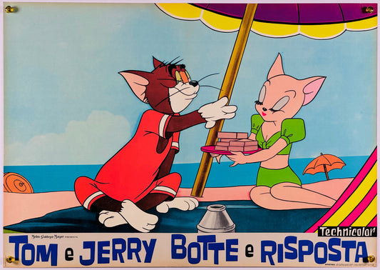 『トムとジェリー Tom e Jerry botte e risposta』 映画 ポスター イタリア オリジナル [1291]