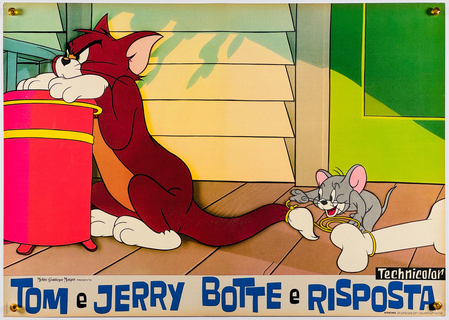 『トムとジェリー Tom e Jerry botte e risposta』 映画 ポスター イタリア オリジナル [1294]