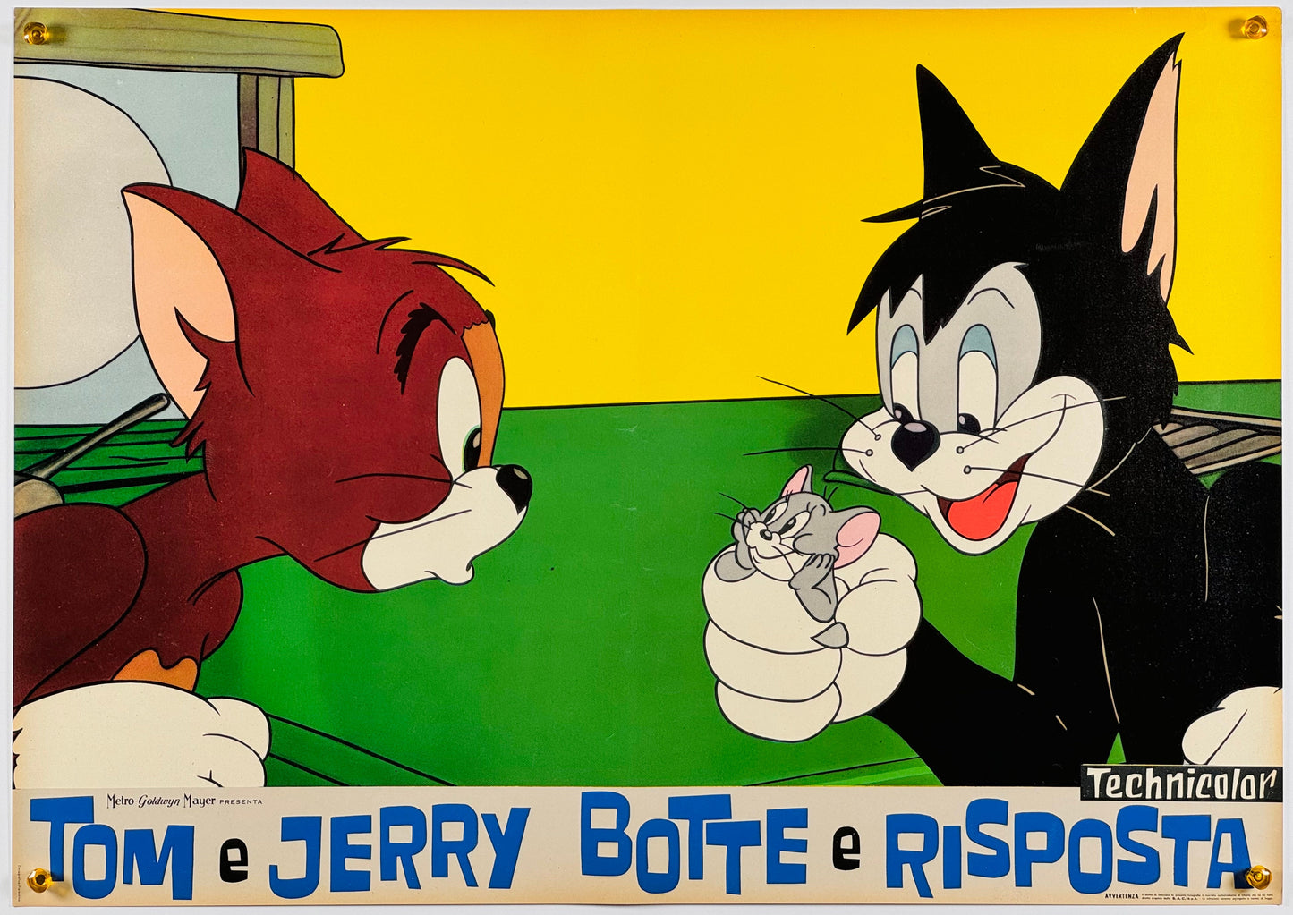 『トムとジェリー Tom e Jerry botte e risposta』 映画 ポスター イタリア オリジナル [1297]