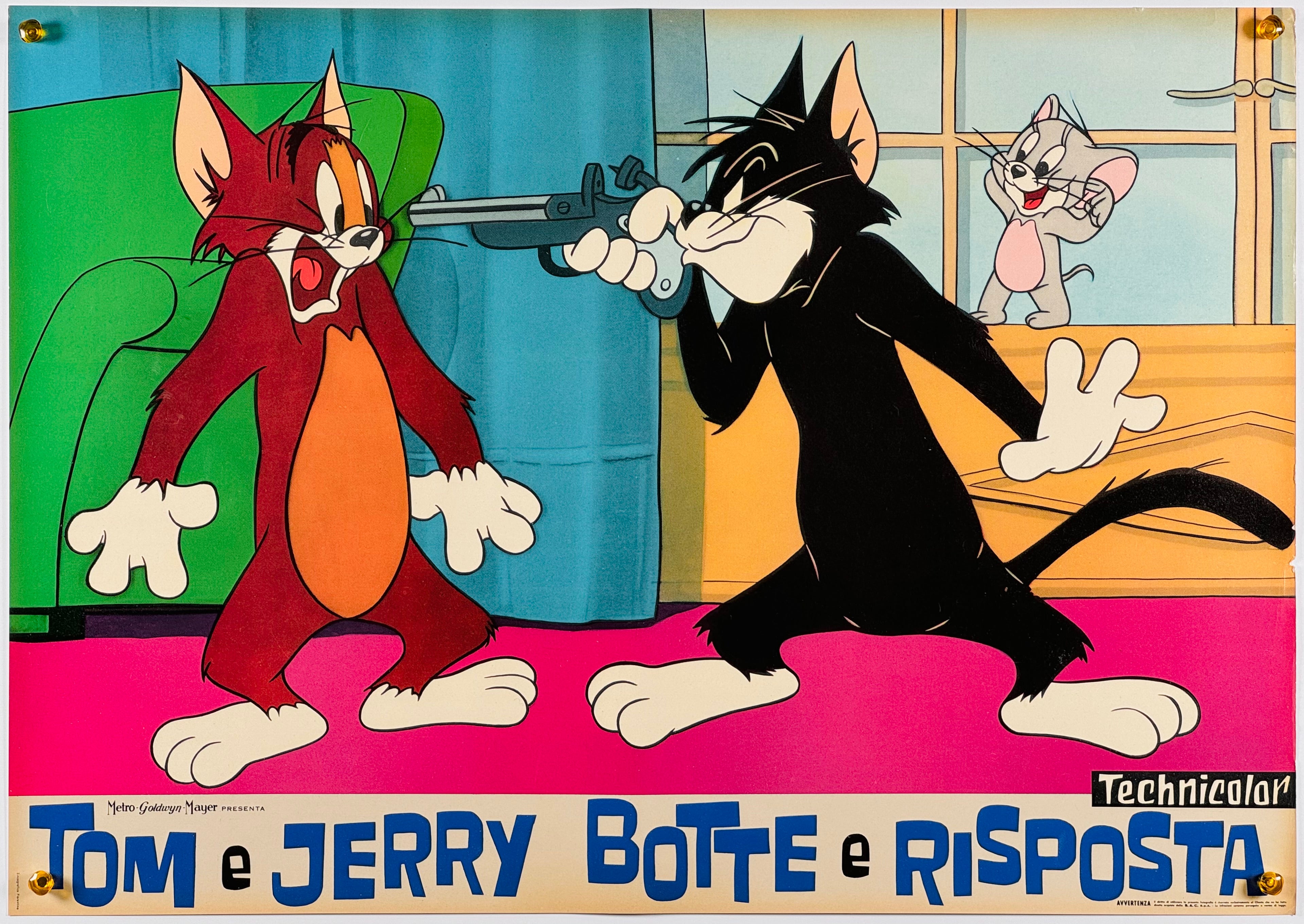 Tom and Jerry トムとジェリー ポスター B2 1990年代 トムとジェリー Tom e Jerry botte e risposta』 海外アニメ イタリア