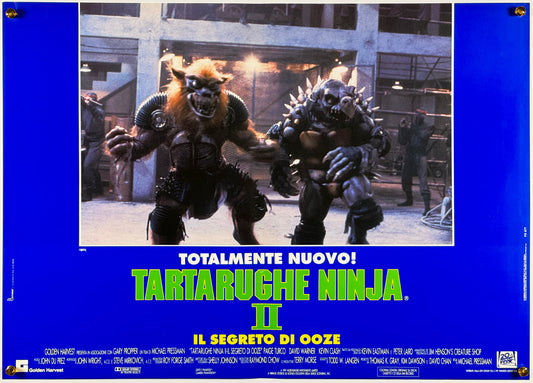 『ミュータント・ニンジャ・タートルズ2』 映画 ポスター イタリア オリジナル [1299]