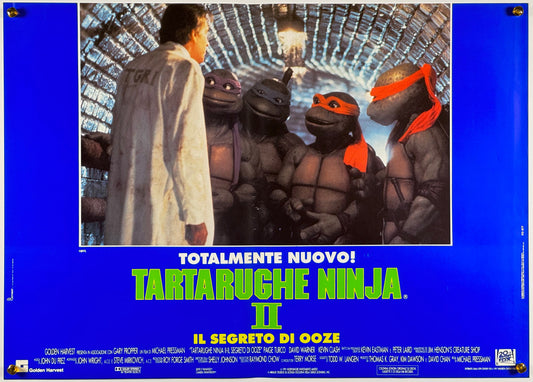 『ミュータント・ニンジャ・タートルズ2』 映画 ポスター イタリア オリジナル [1300]