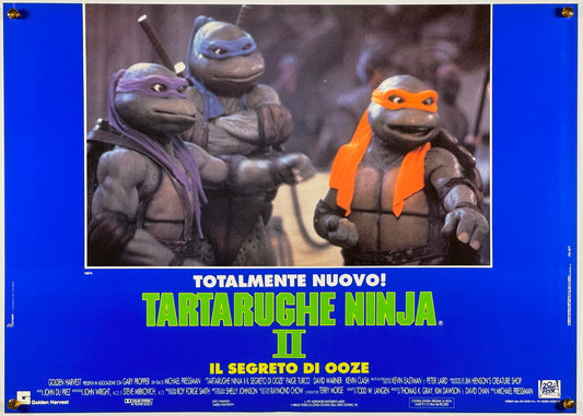 『ミュータント・ニンジャ・タートルズ2』 映画 ポスター イタリア オリジナル [1305]