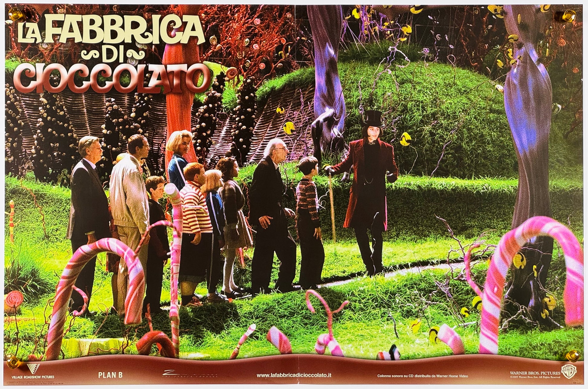 『チャーリーとチョコレート工場』 映画 ポスター イタリア オリジナル [1323]