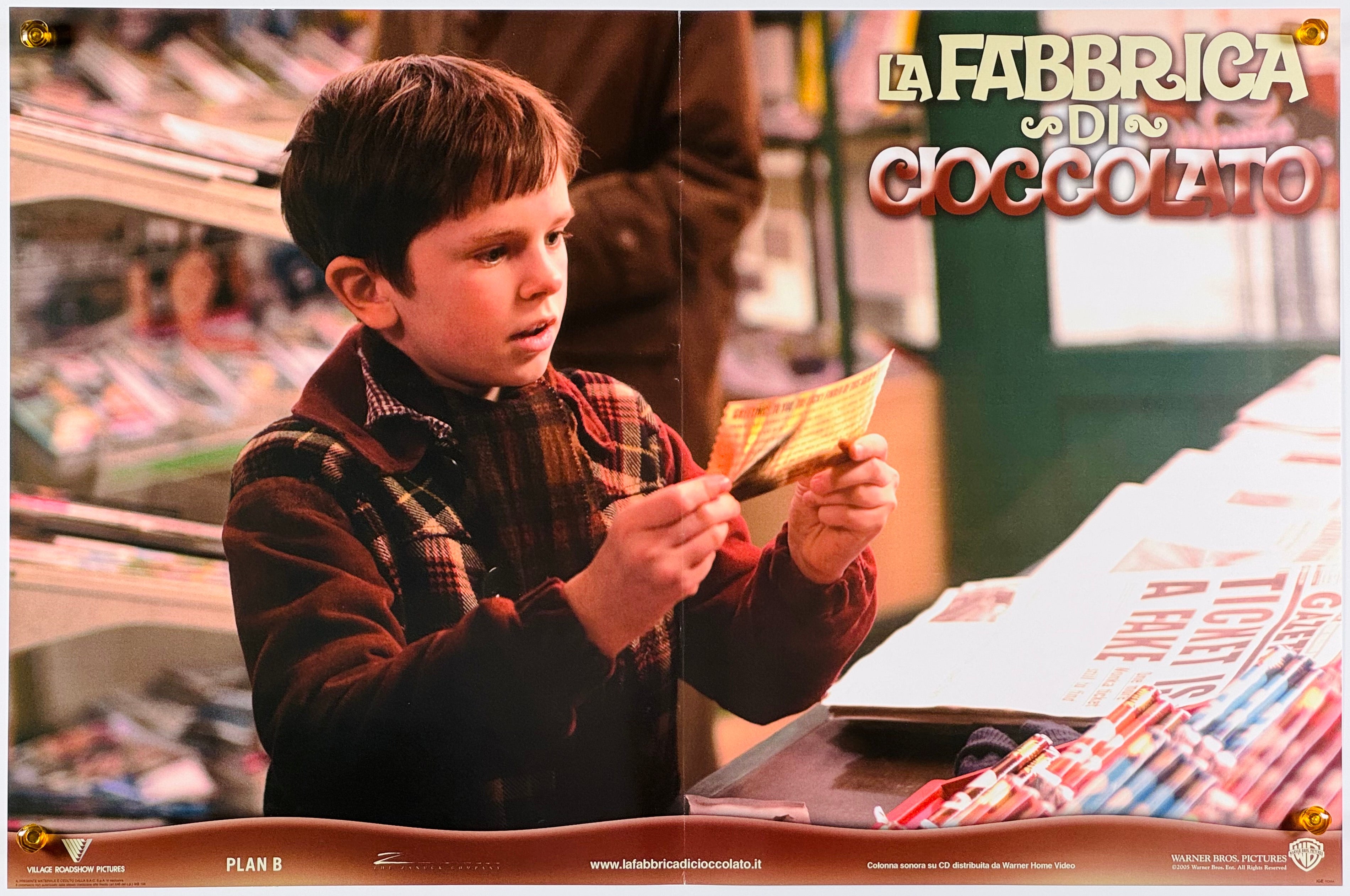 チャーリーとチョコレート工場』 洋画 イタリア - 海外版映画ポスター