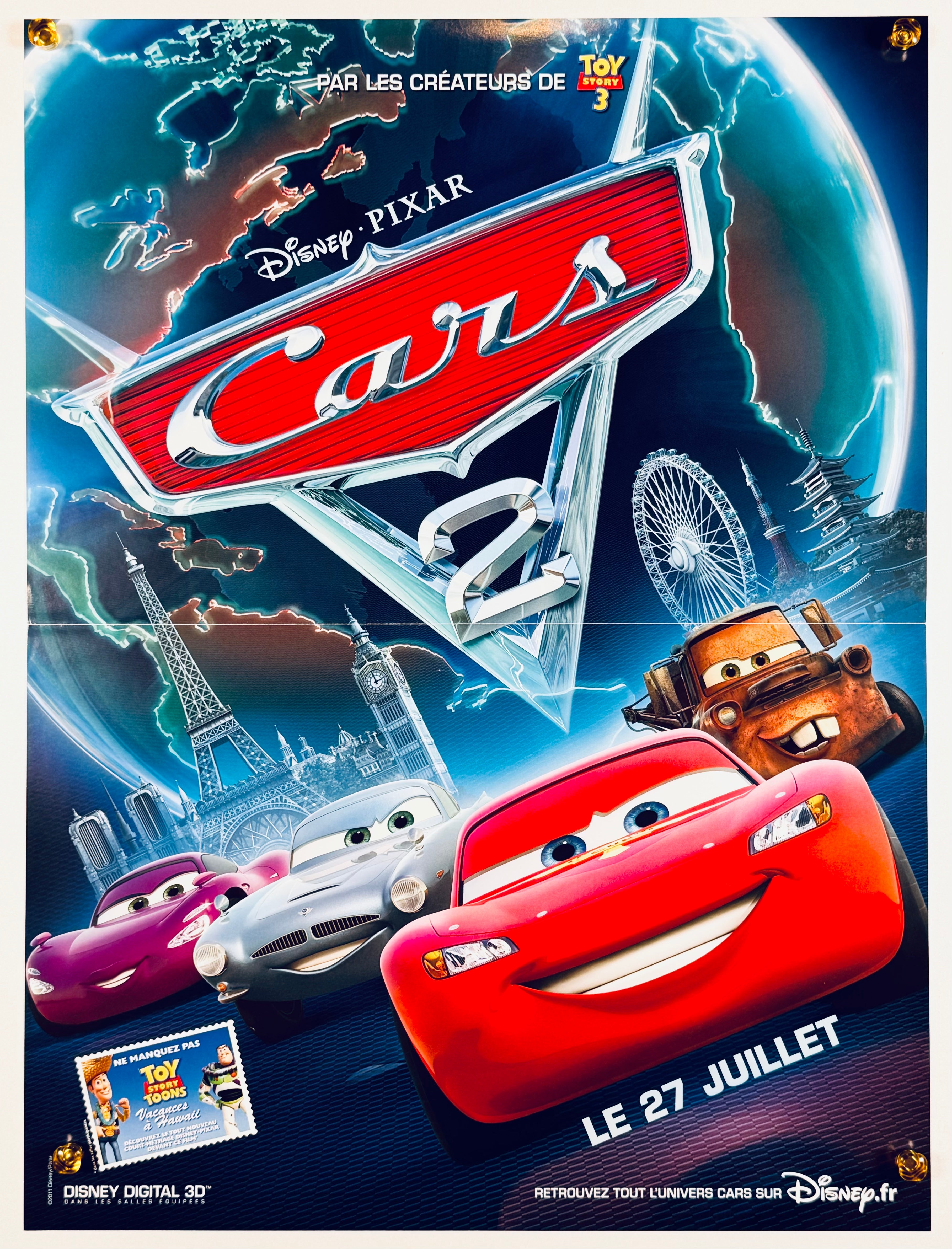 カーズ2』 海外アニメ フランス - 海外版映画ポスター専門店 - – Fine