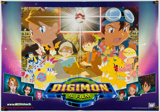 『Digimon: The Movie』 映画 ポスター イタリア オリジナル [1367]