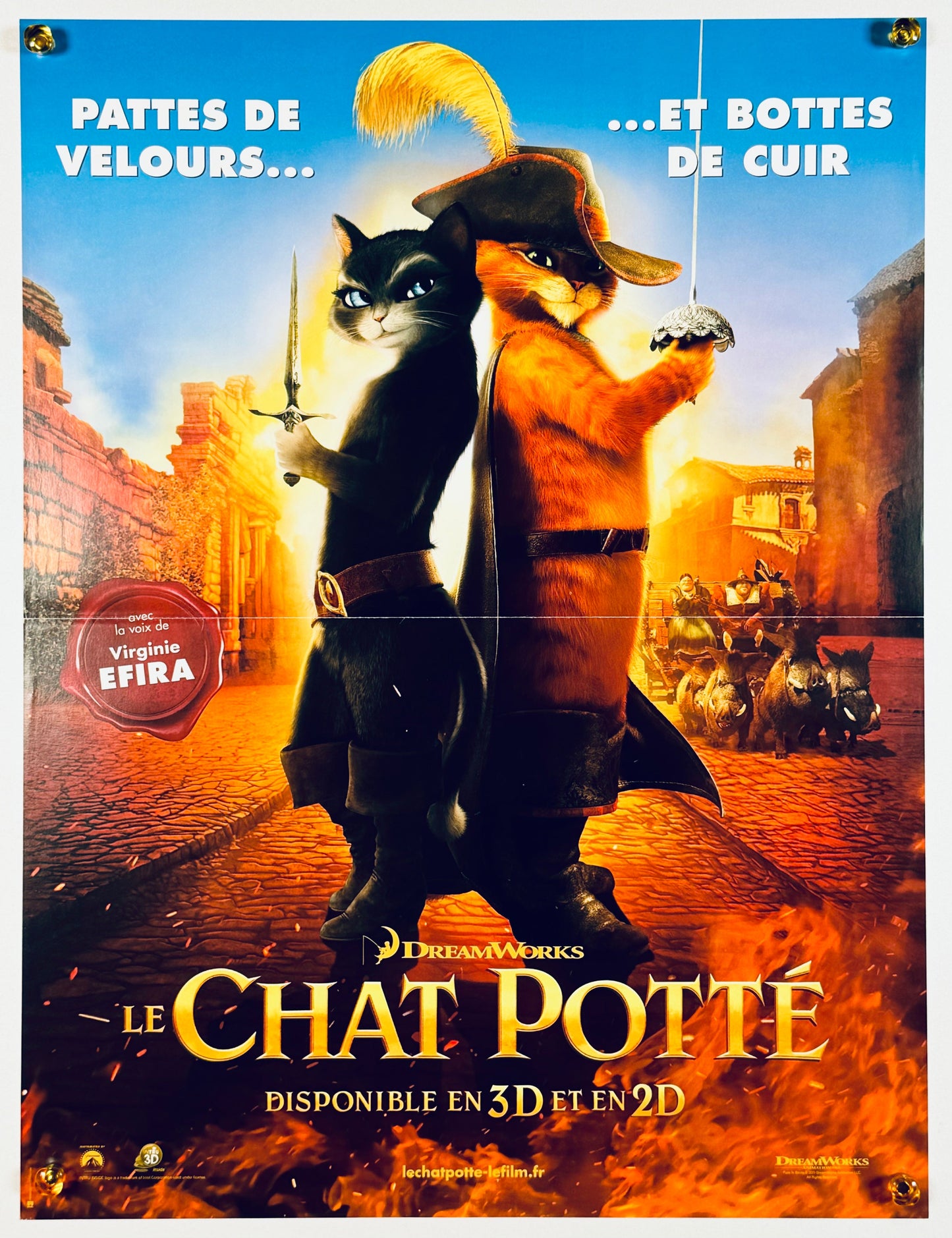 『長ぐつをはいたネコ』 映画 ポスター フランス オリジナル [139]