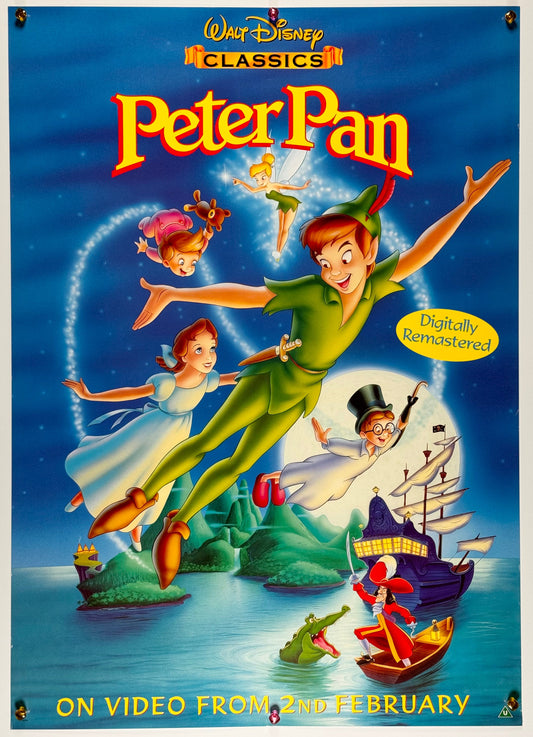 『ピーター・パン　VHS』 販促ポスター イギリス オリジナル [1402]