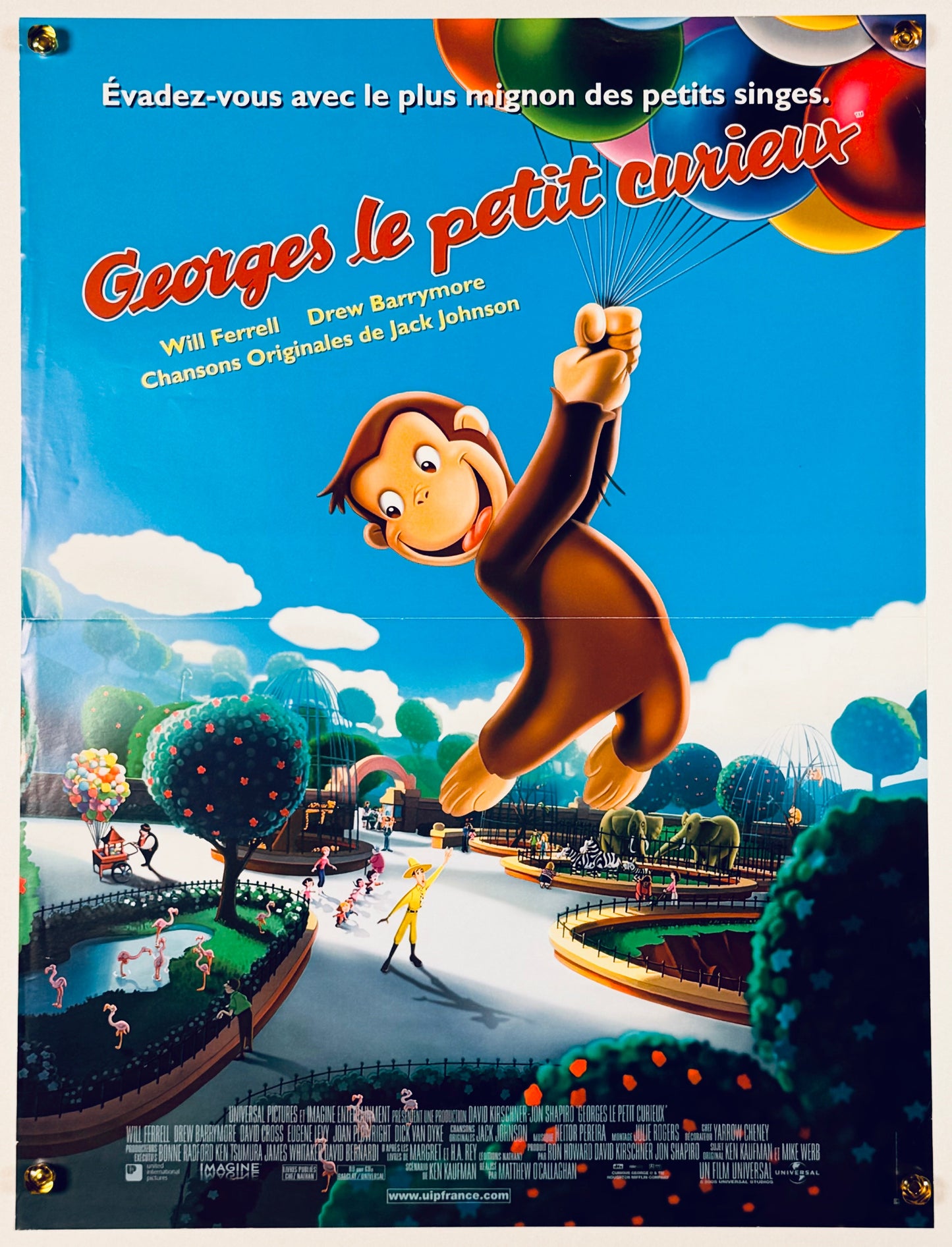 『おさるのジョージ』 映画 ポスター フランス オリジナル [141]