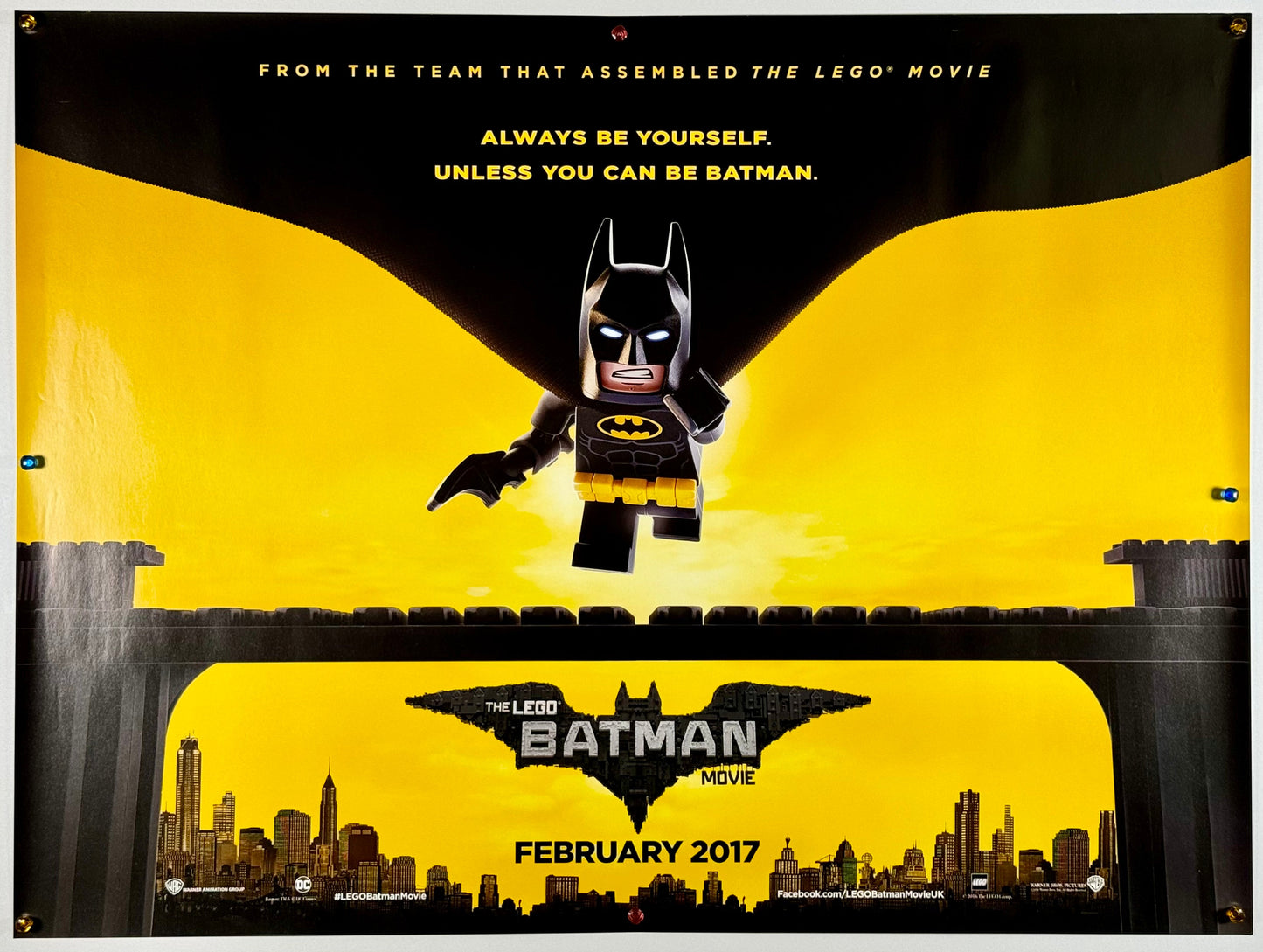 『レゴバットマン ザ・ムービー』 映画 ポスター イギリス オリジナル [1461]