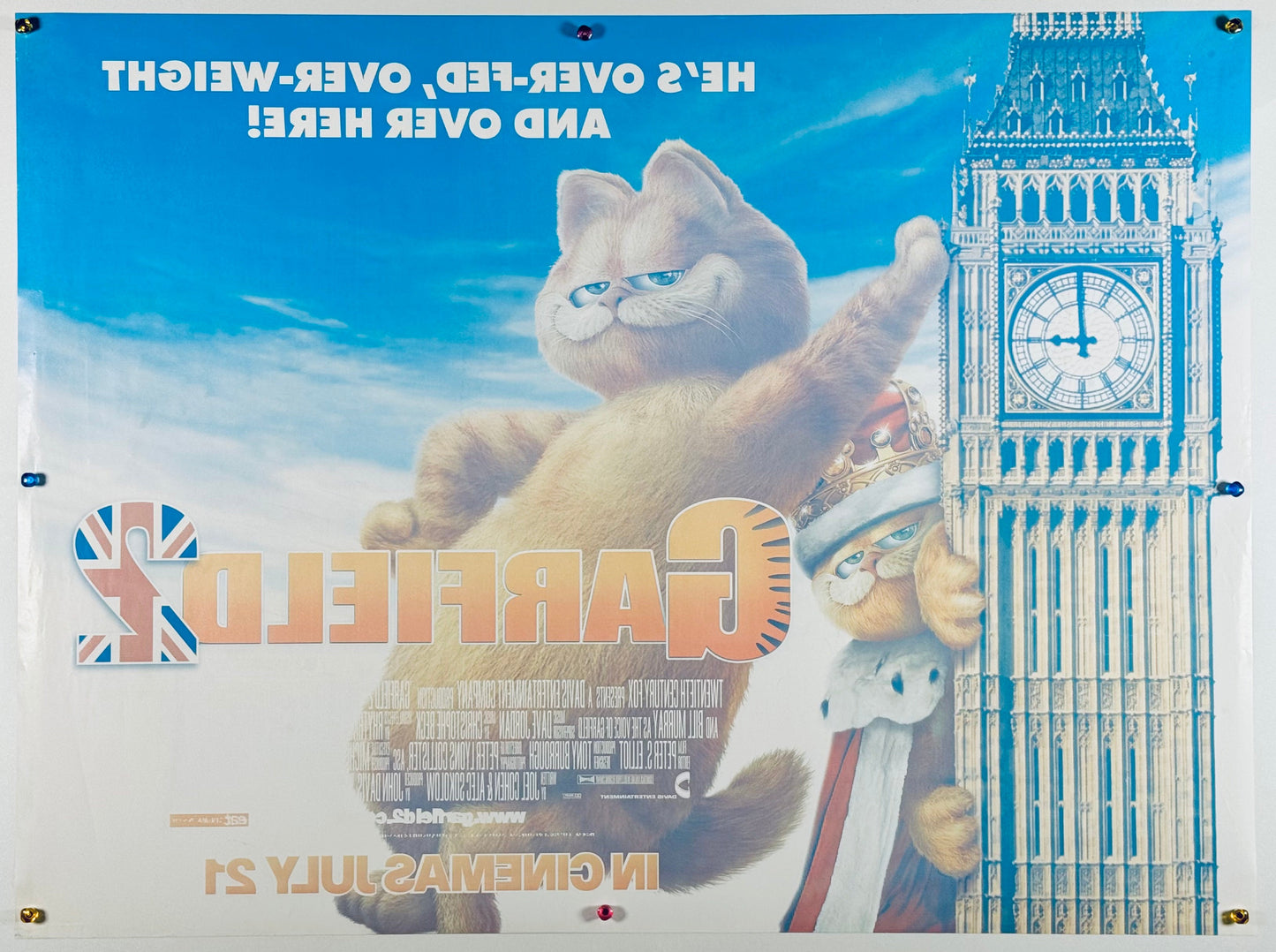『ガーフィールド２』 映画 ポスター イギリス オリジナル [1467]_2