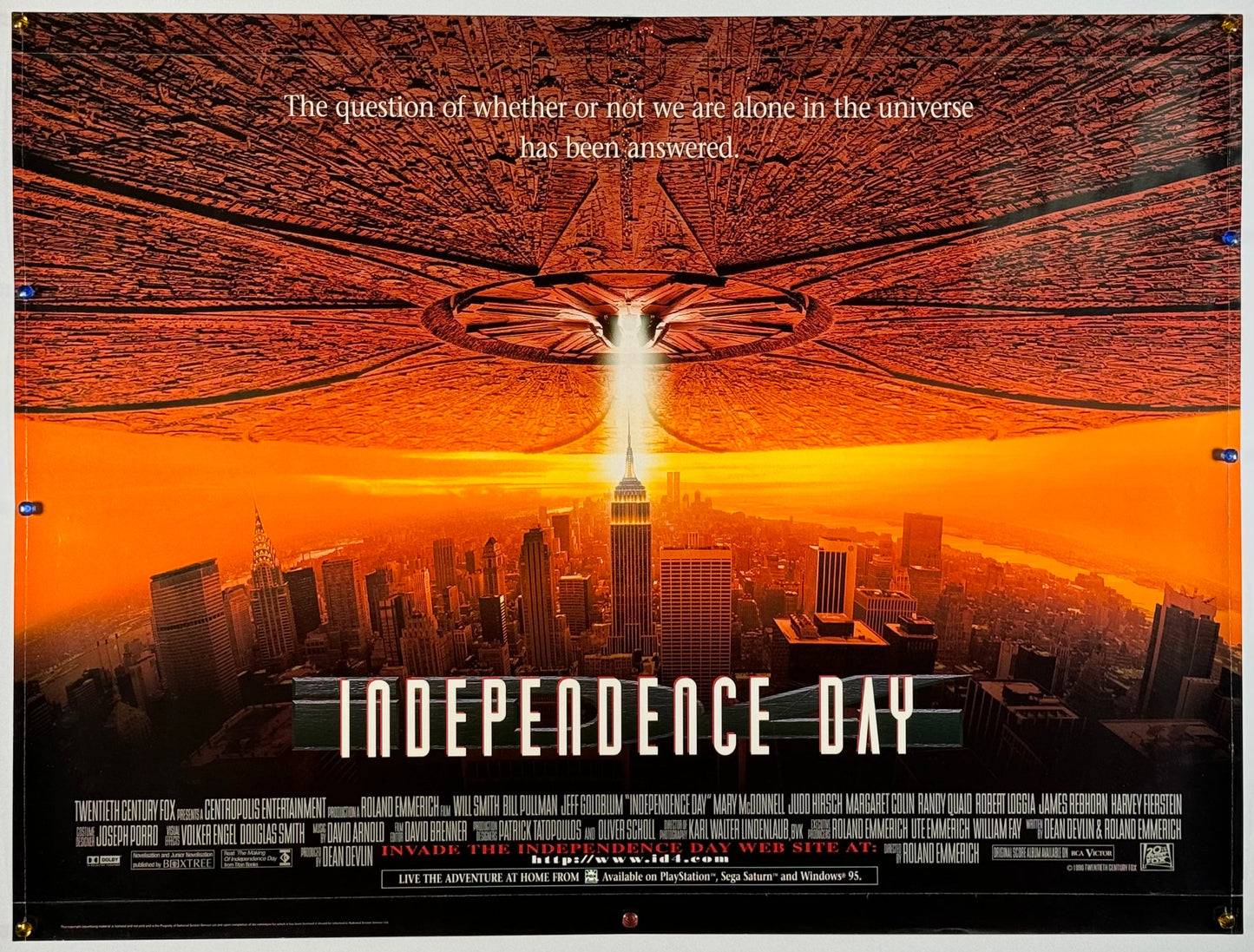 『インデペンデンス・デイ』 映画 ポスター イギリス オリジナル [1468]