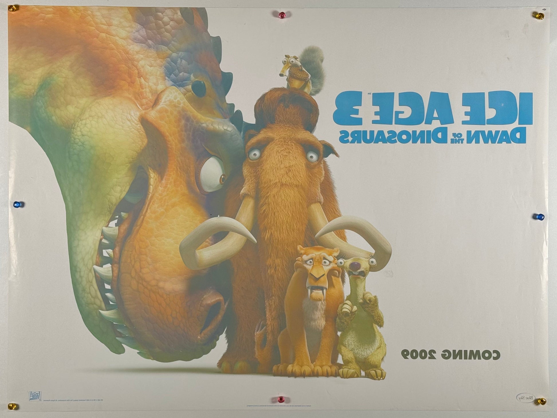 『アイス・エイジ3/ティラノのおとしもの』 映画 ポスター イギリス オリジナル [1477]_2