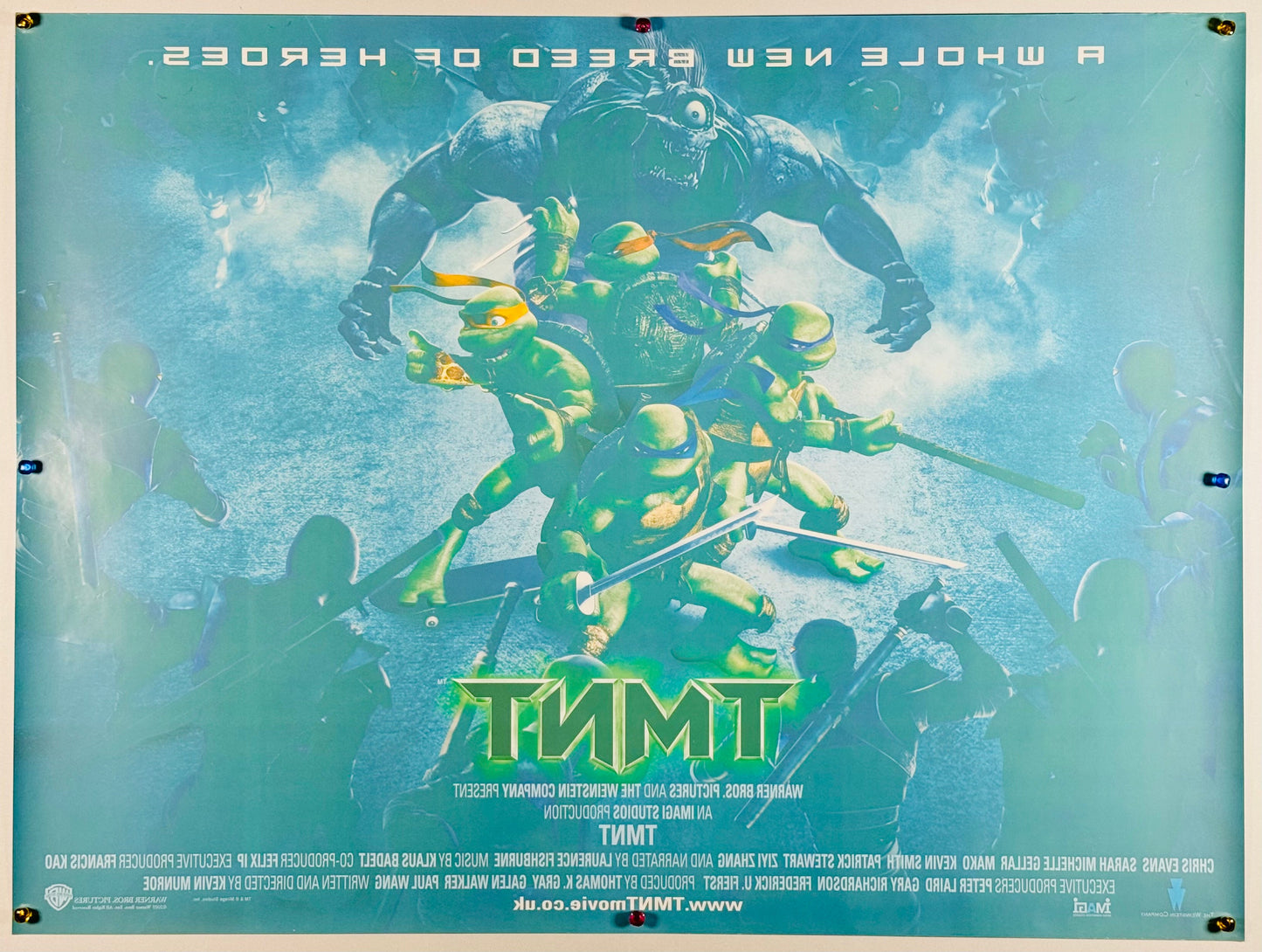 『ミュータント・タートルズ -TMNT-』 映画 ポスター イギリス オリジナル [1480]_2