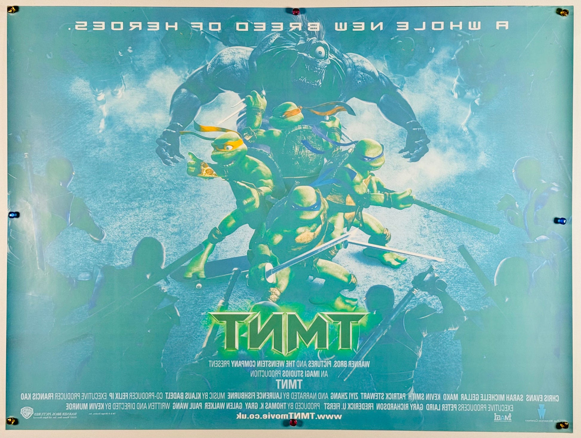 『ミュータント・タートルズ -TMNT-』 映画 ポスター イギリス オリジナル [1480]_2