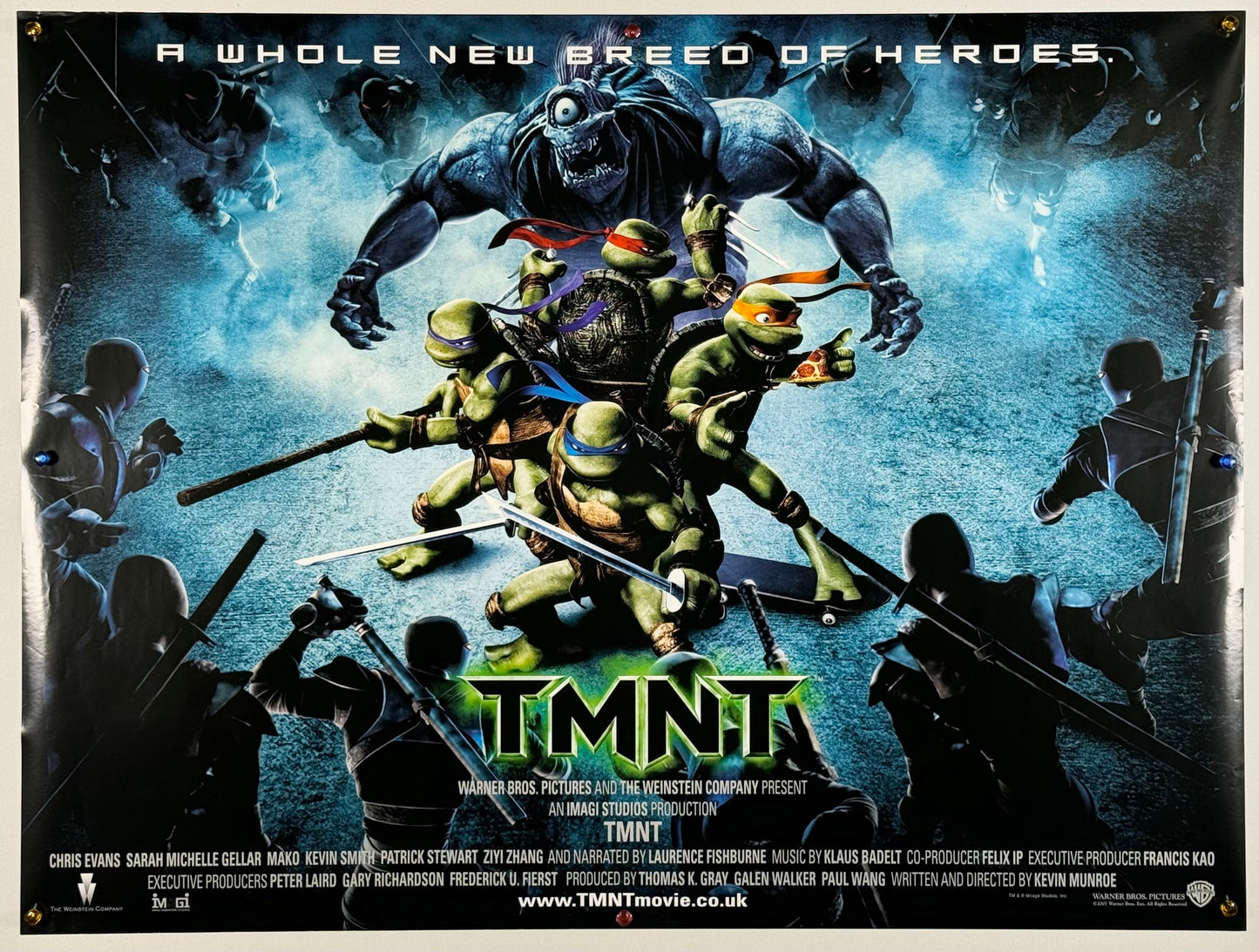『ミュータント・タートルズ -TMNT-』 映画 ポスター イギリス オリジナル [1480]_1