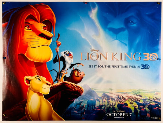 『ライオン・キング ディズニーデジタル3D』 映画 ポスター イギリス オリジナル [1483]