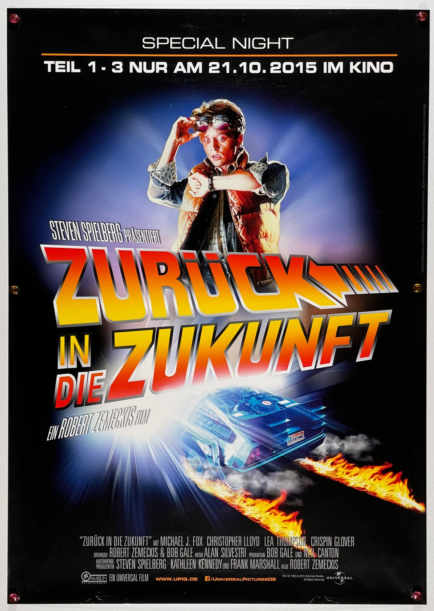 『バック・トゥ・ザ・フューチャー』 映画 ポスター ドイツ オリジナル [1490]
