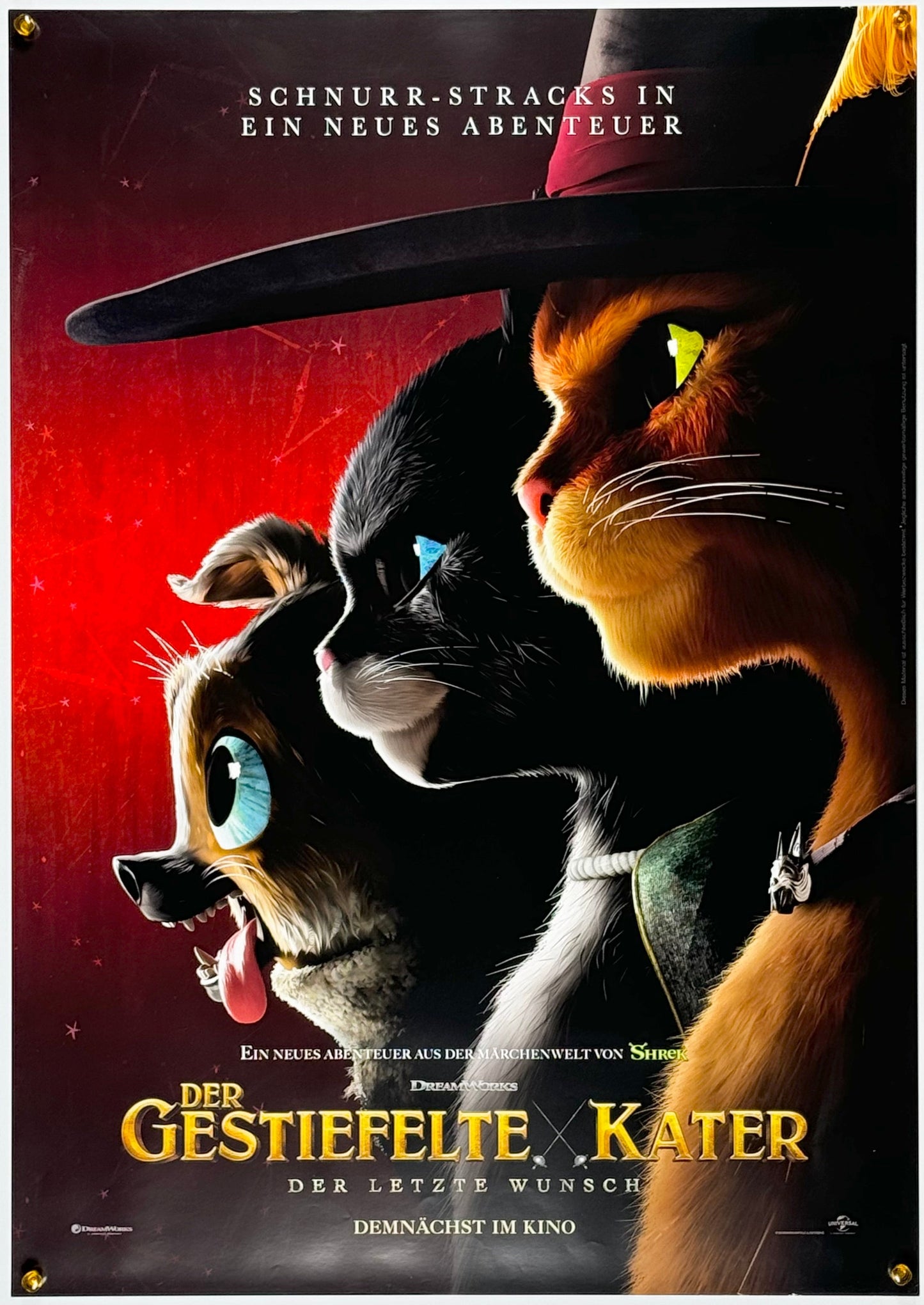 『長ぐつをはいたネコと9つの命』 映画 ポスター ドイツ オリジナル [1506]