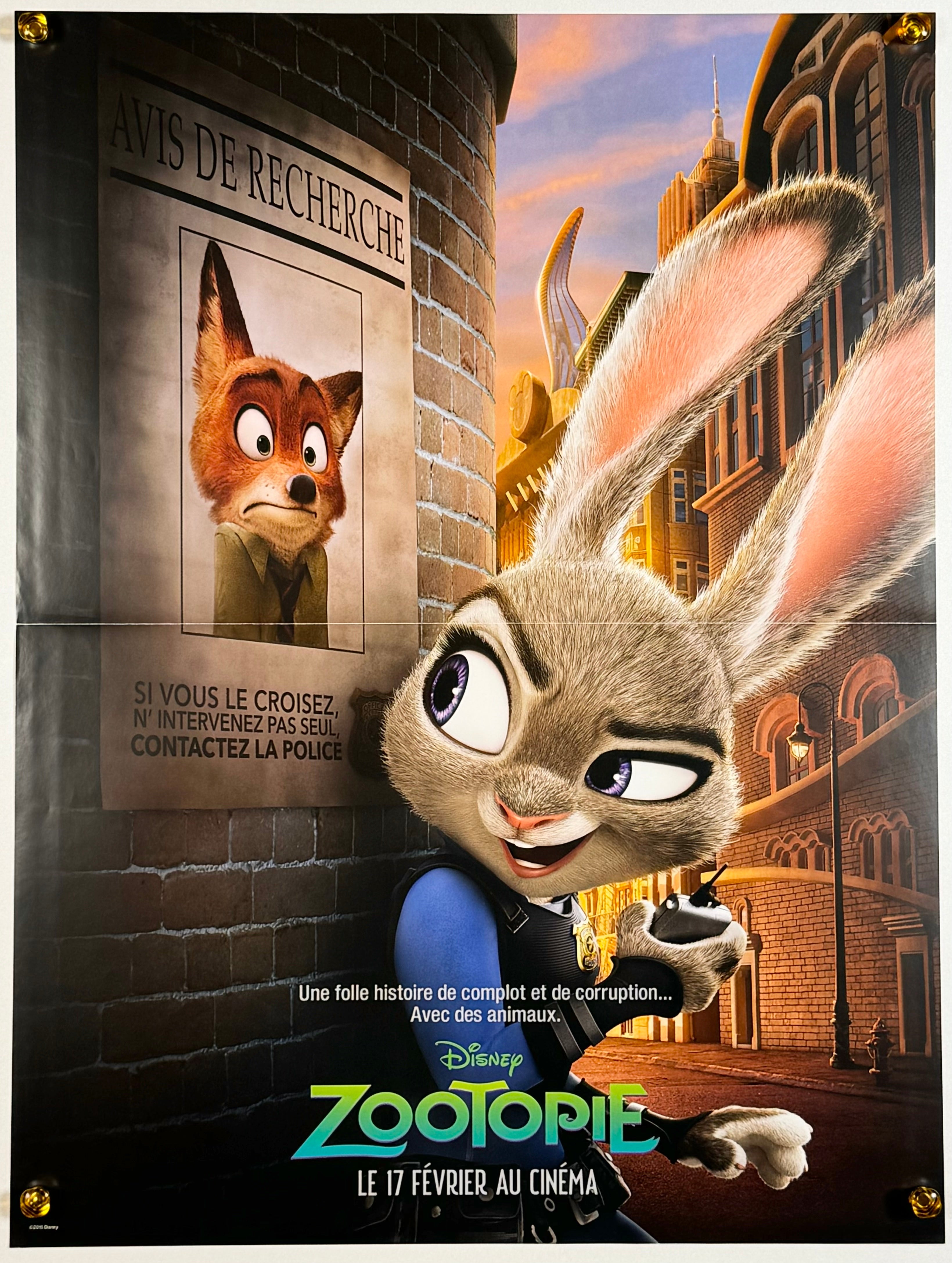 ズートピア』 海外アニメ フランス - 海外版映画ポスター専門店