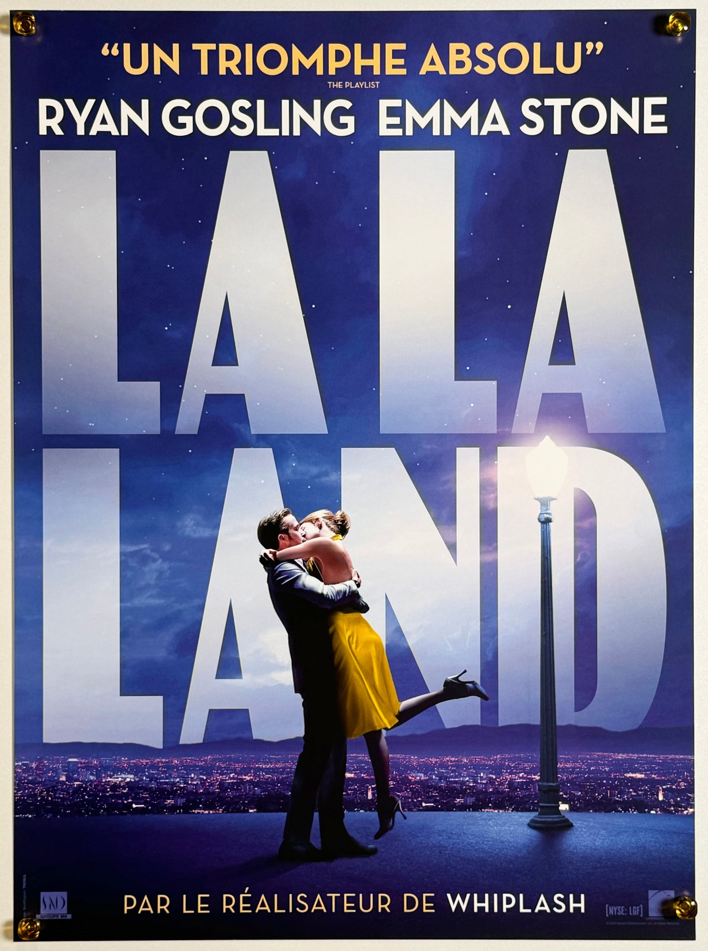 『ラ・ラ・ランド』 映画 ポスター フランス オリジナル [1626]