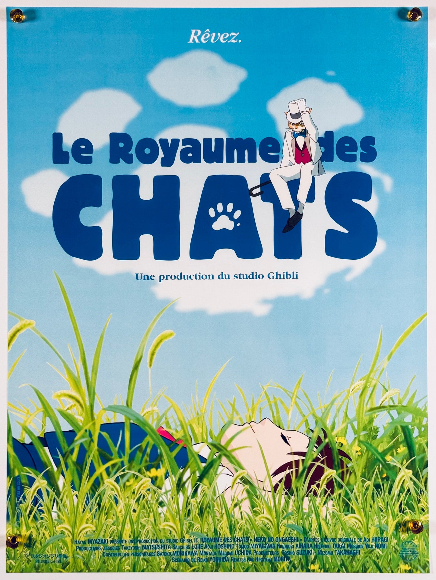 『猫の恩返し』 映画 ポスター フランス オリジナル [1659]