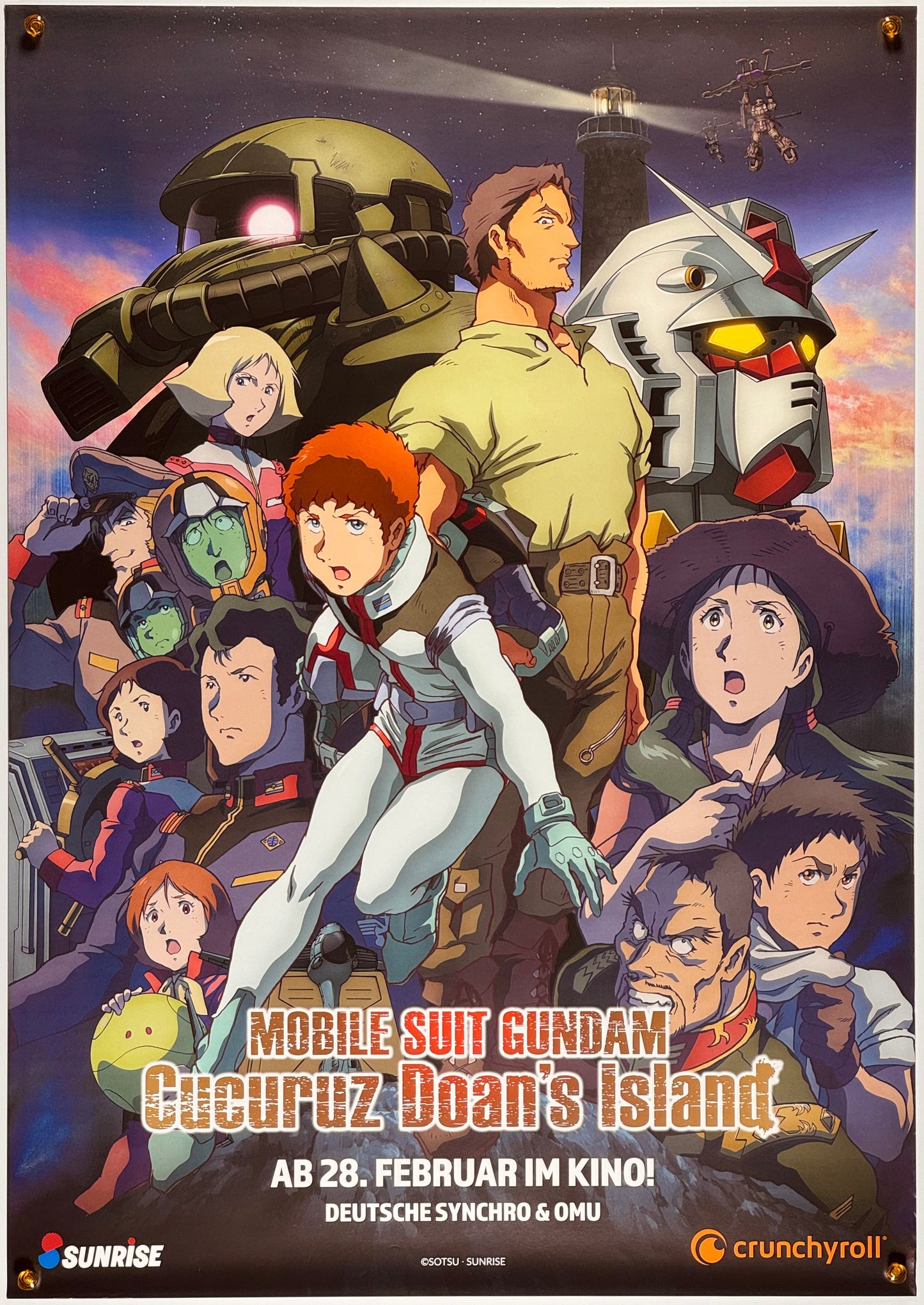 『機動戦士ガンダム ククルス・ドアンの島』 映画 ポスター ドイツ オリジナル [1669]